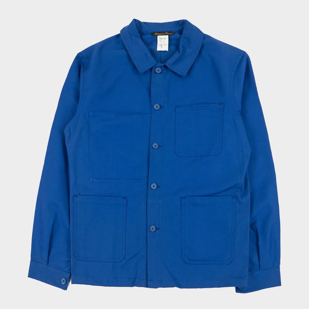 French Work Jacket / Bleu De Travail / French Workwear / French Chore Coat  / Swiss Work Jacket / Size S 