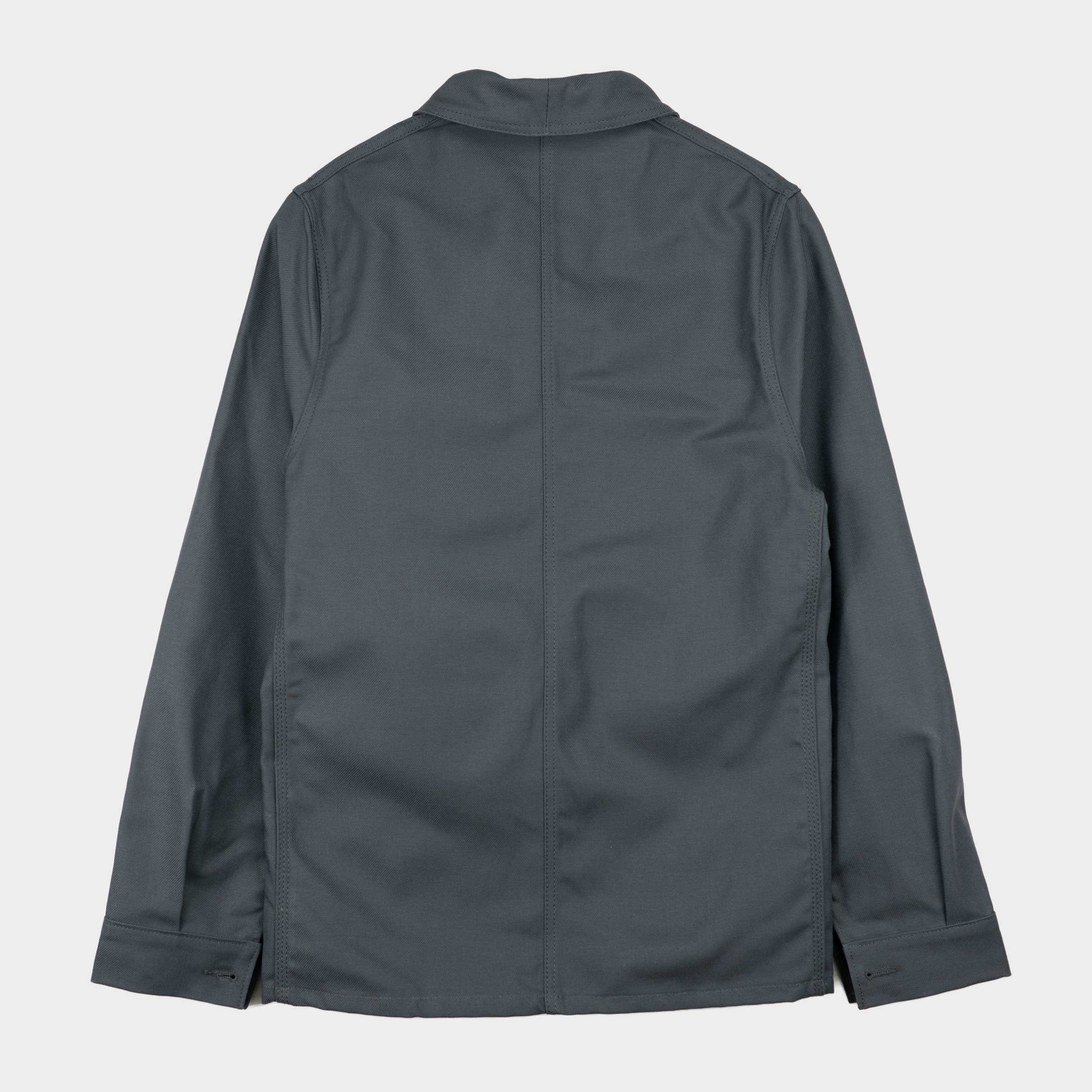 Le Laboureur French Cotton Work Jacket in Grey — GARDENHEIR