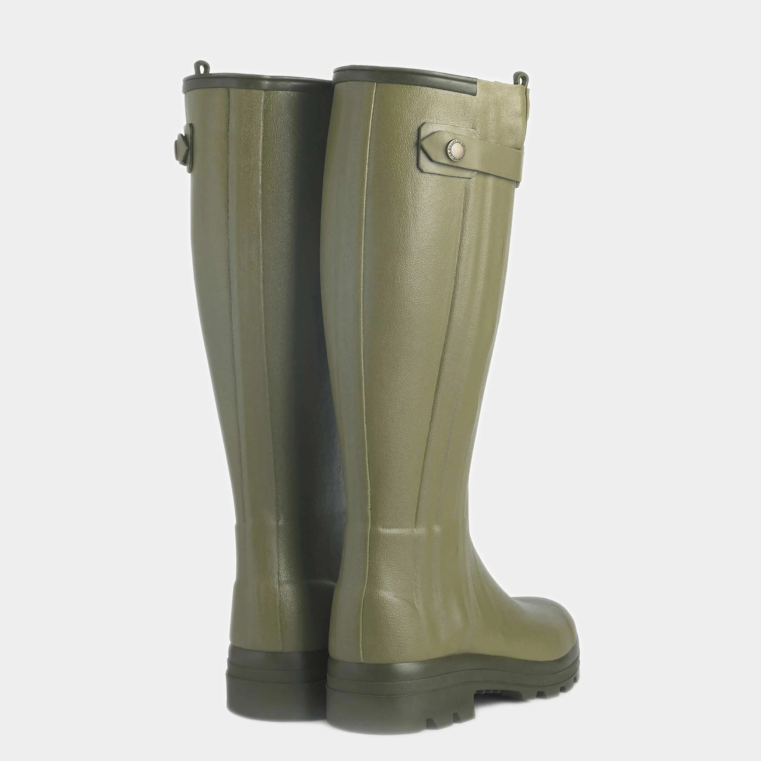 Le Chameau WOMEN'S CHASSEUR LEATHER LINED BOOT in Vert Vierzon — GARDENHEIR