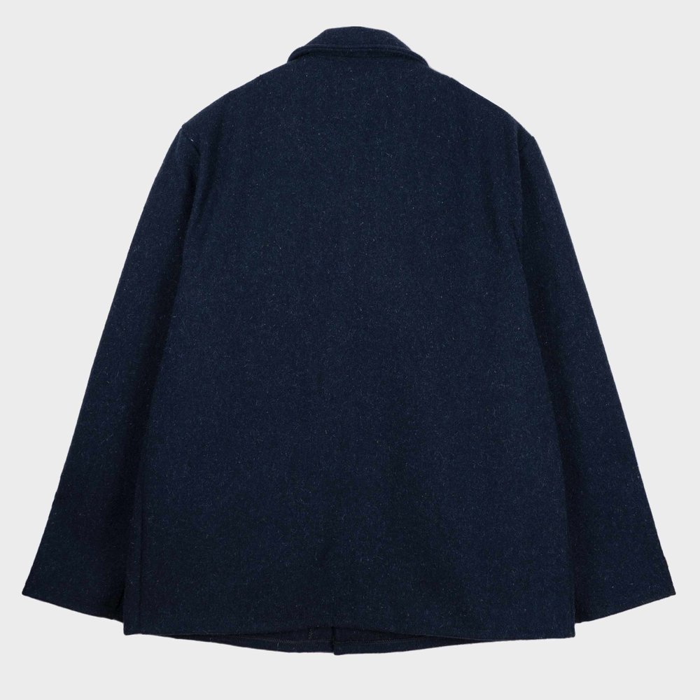 GARDENHEIR Le Laboureur French Wool Field Coat in Navy Blue