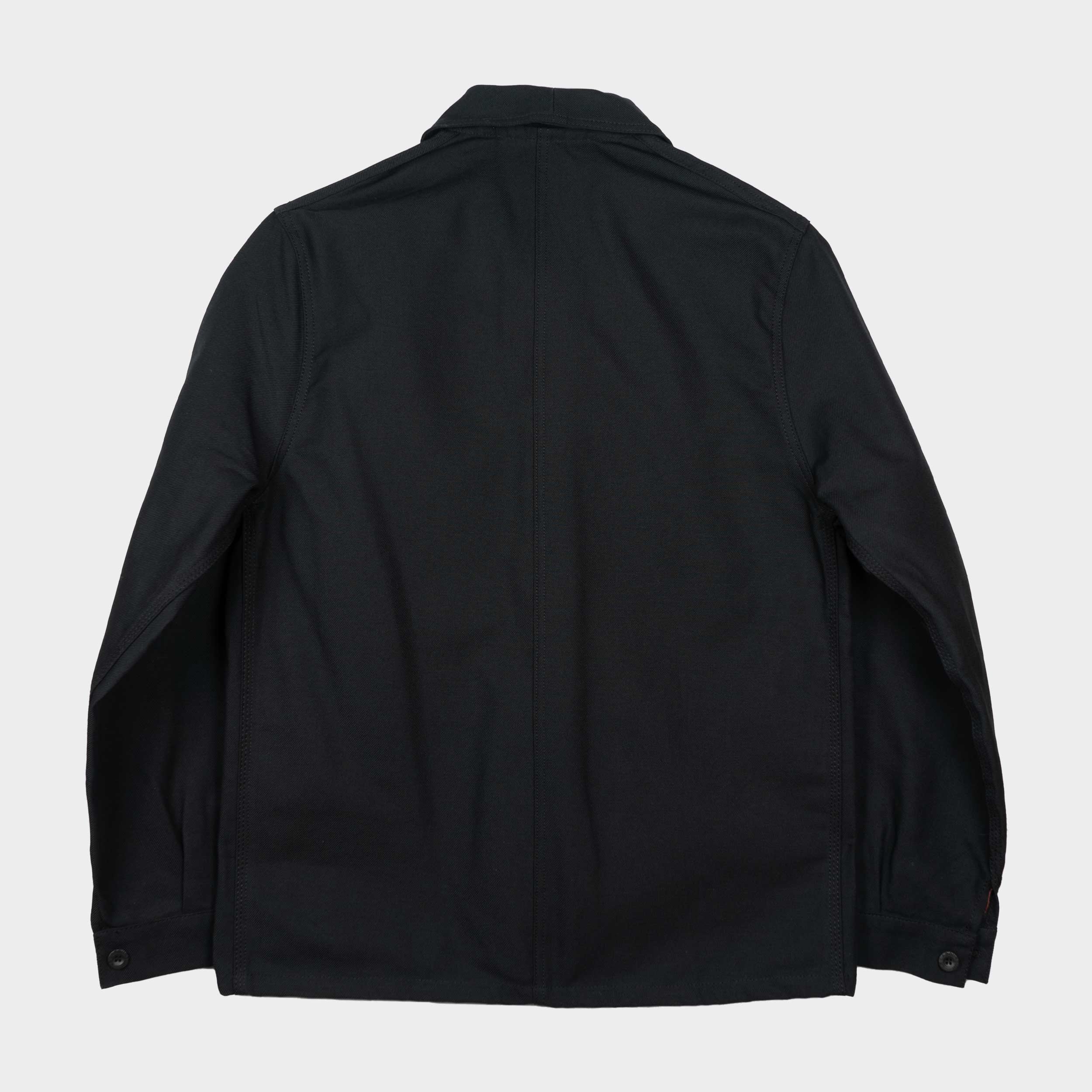 Le Laboureur French Cotton Work Jacket in Black — GARDENHEIR