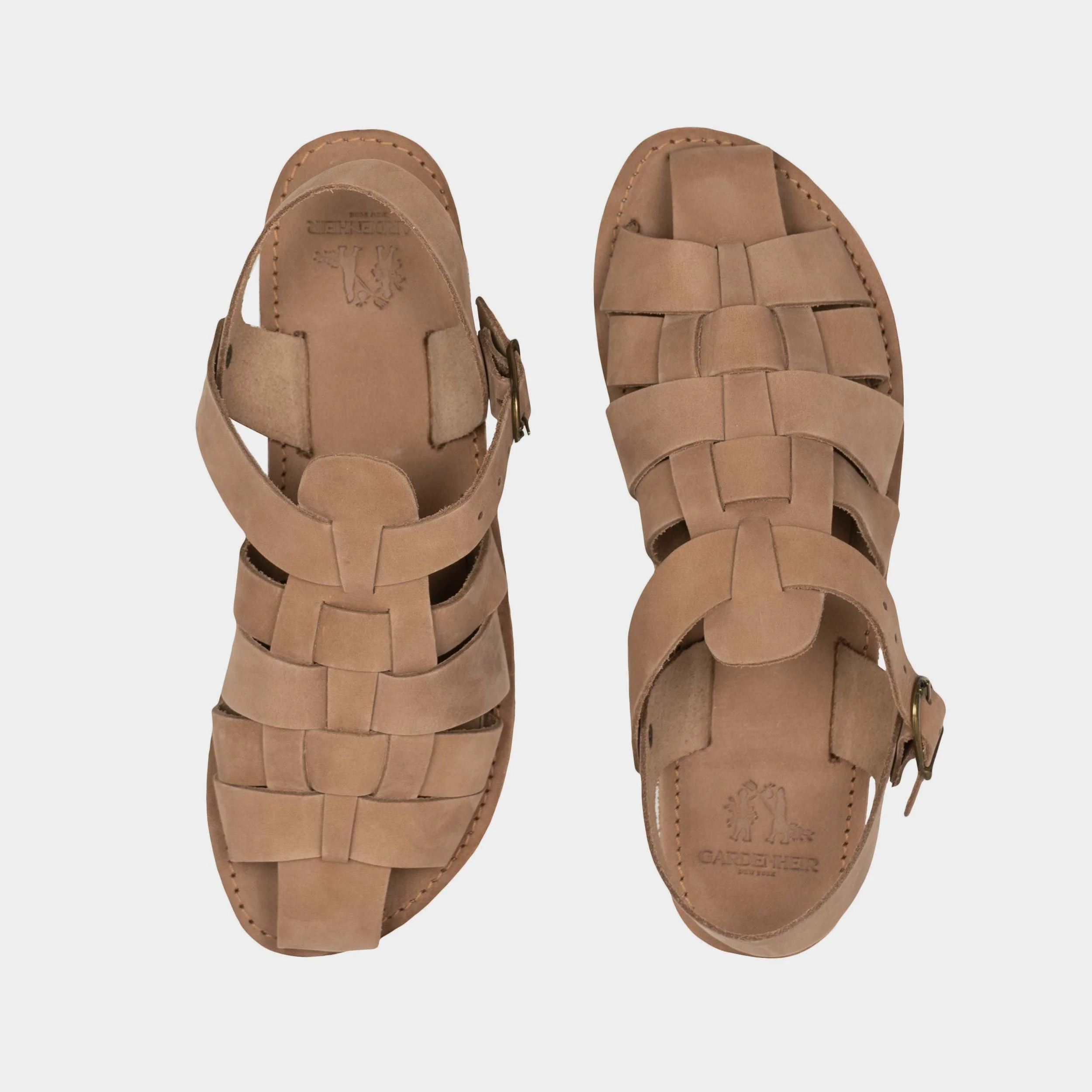 Leather shop sole sandals