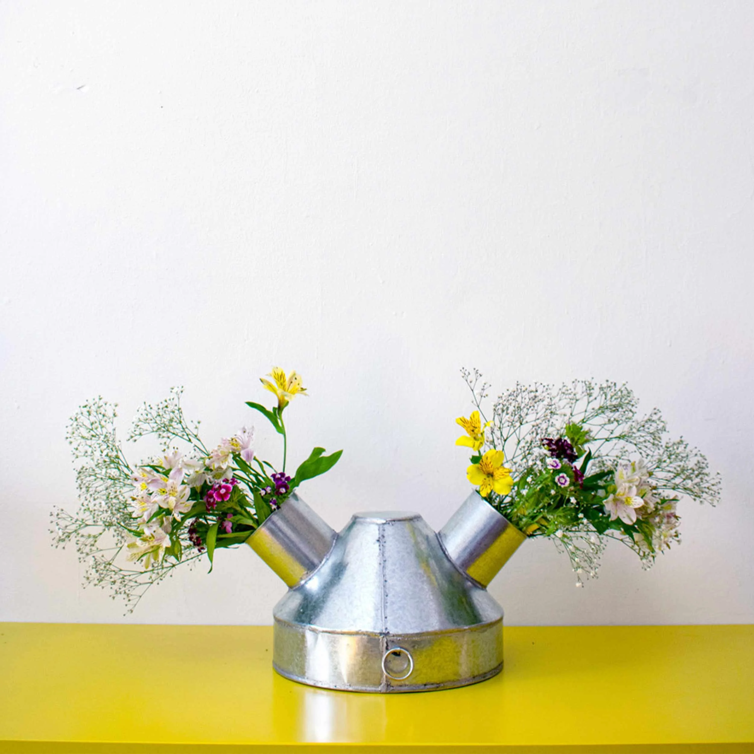 Fabien Cappello Galvanized Tin Vase (Florero 6) — GARDENHEIR