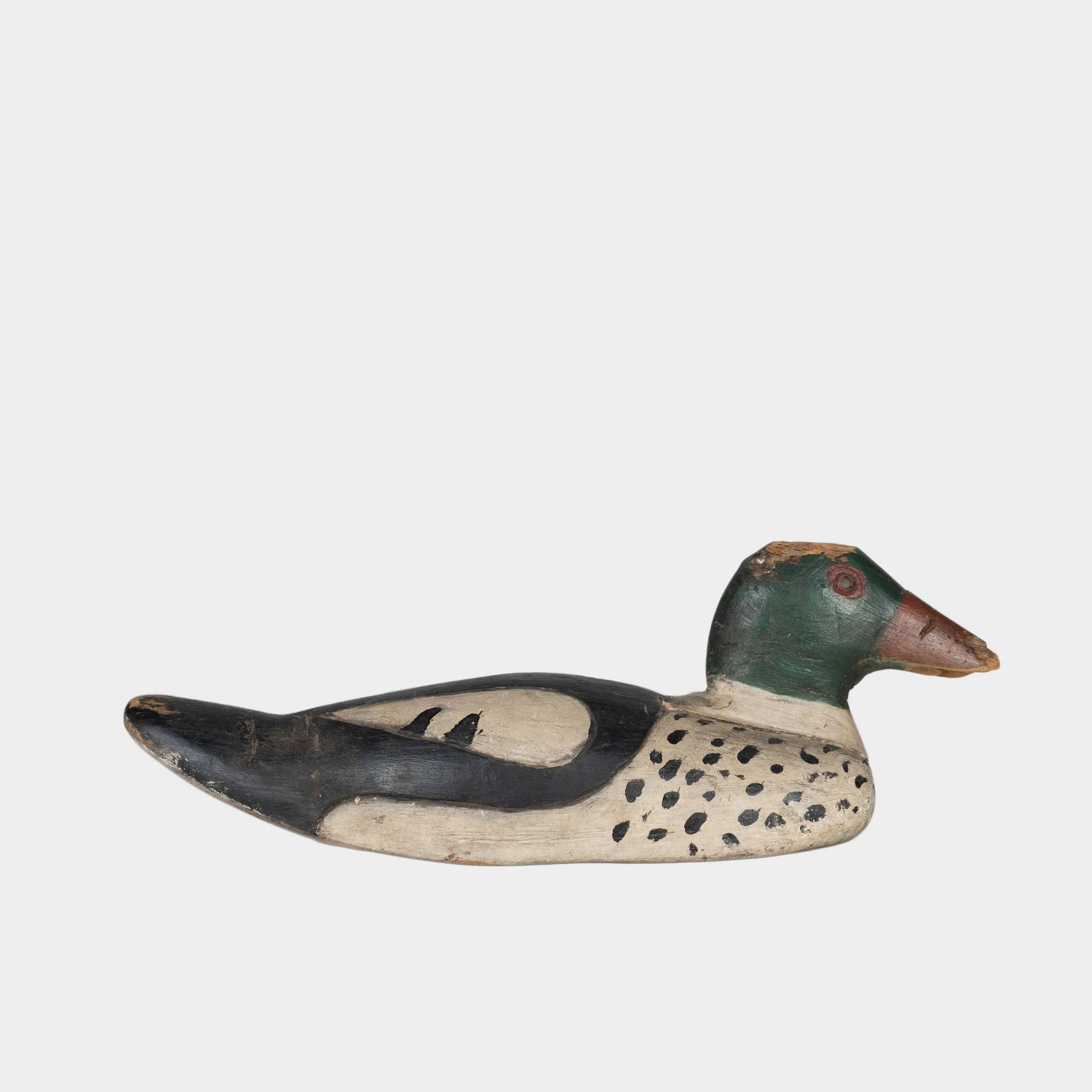Vintage Folk Painted Duck Decoy, New York, 20th C. — GARDENHEIR