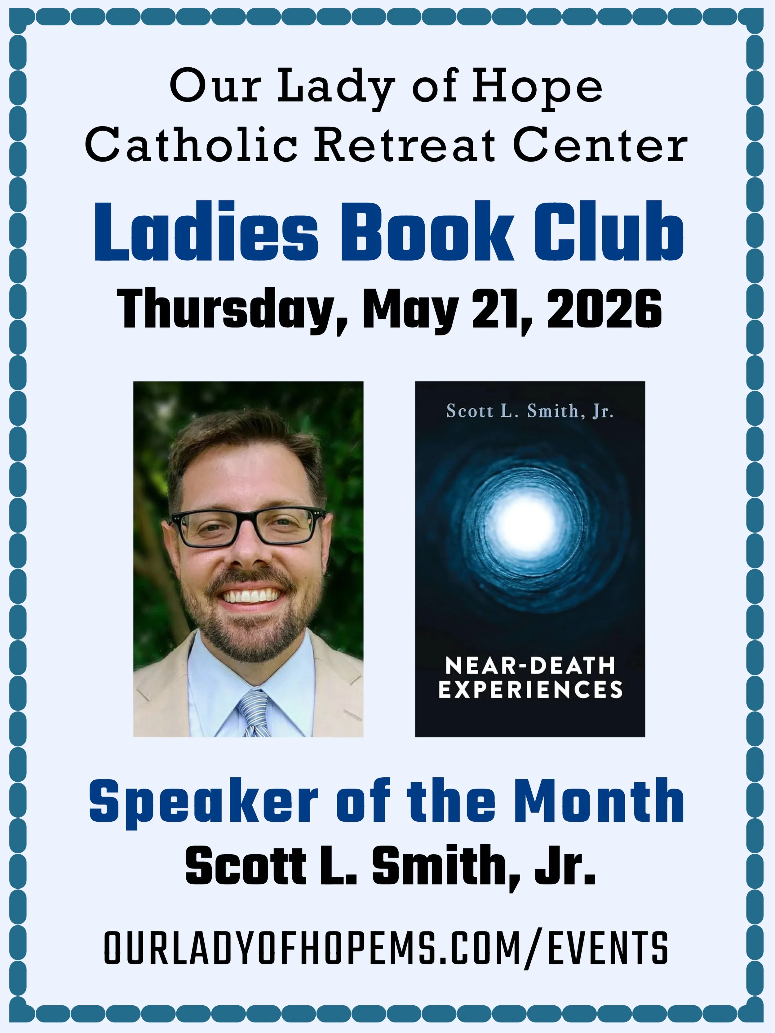 Ladies Book Club -  Near-Death Experiences by Scott L. Smith, Jr. (May 2026)