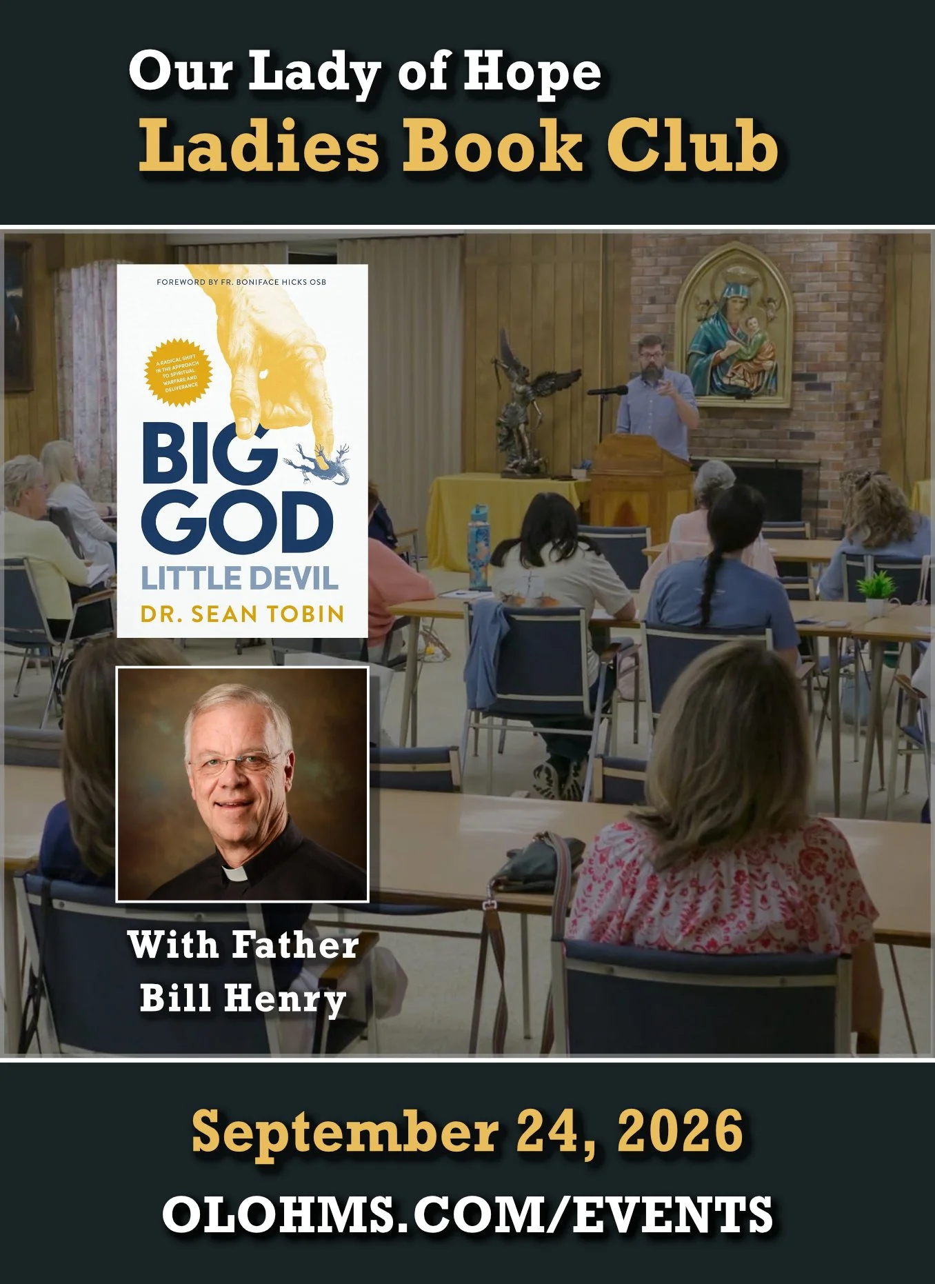 Ladies Book Club -  "Big God Little Devil" with Fr. Bill Henry (September 2026)