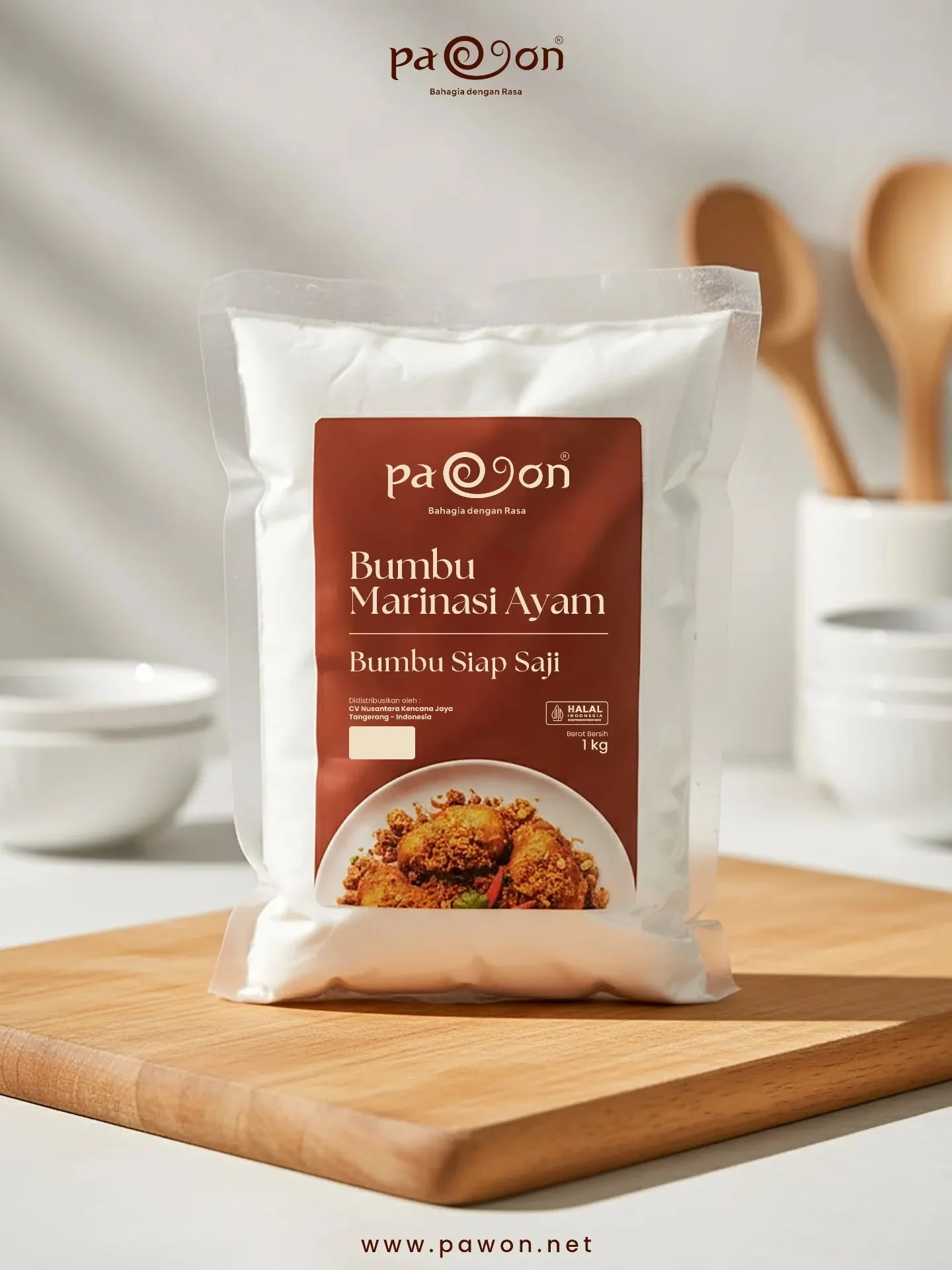 Bumbu Marinasi Ayam Pawon punya racikan rempah yang menggugah selera, meresap sampai ke dalamnya, bikin rasa ayamnya lebih kaya rasa di setiap gigitan.

Bisa buat ayam goreng, bakar, panggang, atau menu ready to cook di dapur yang sibuk atau dapur in