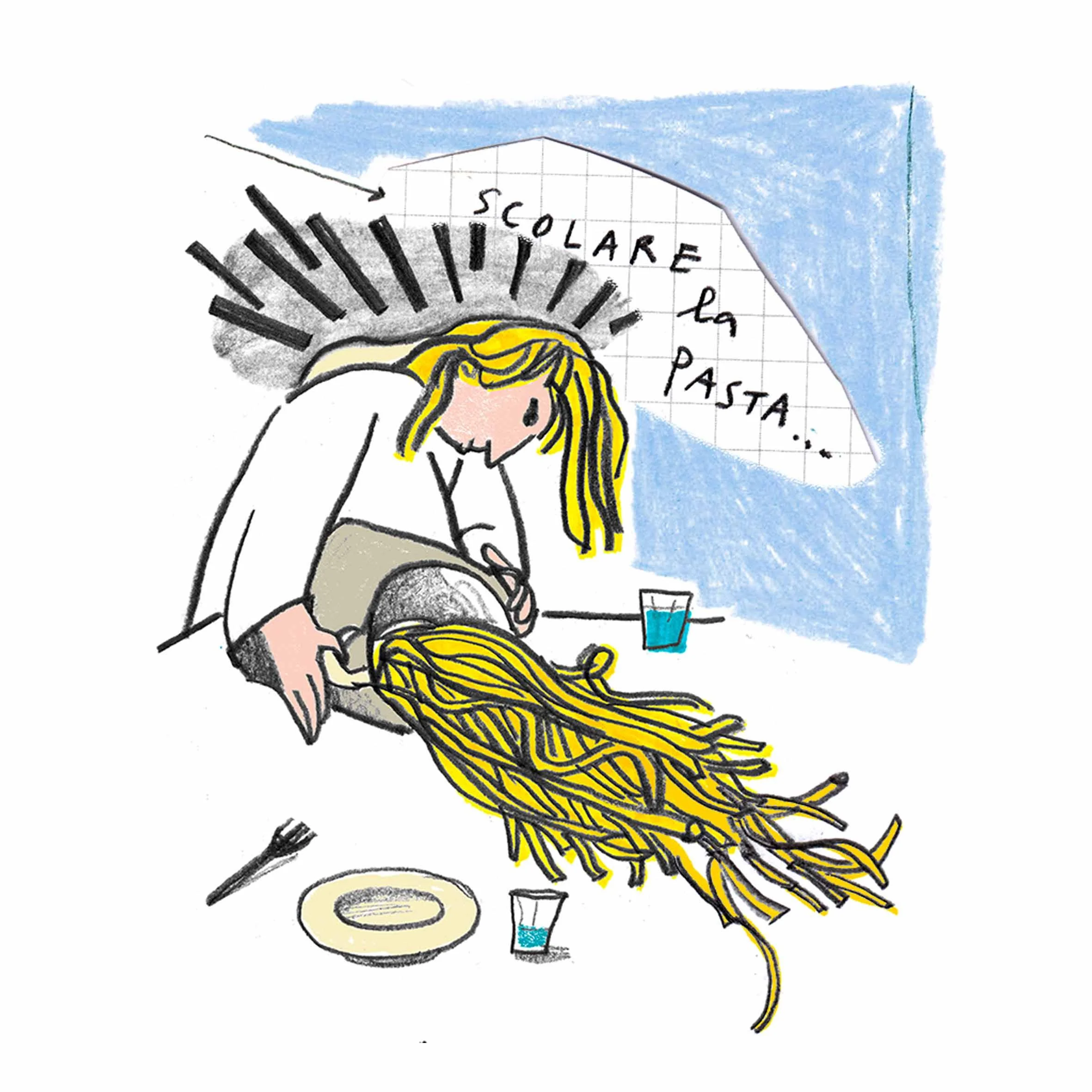 Spaghetti alla svelta! - Comic strip