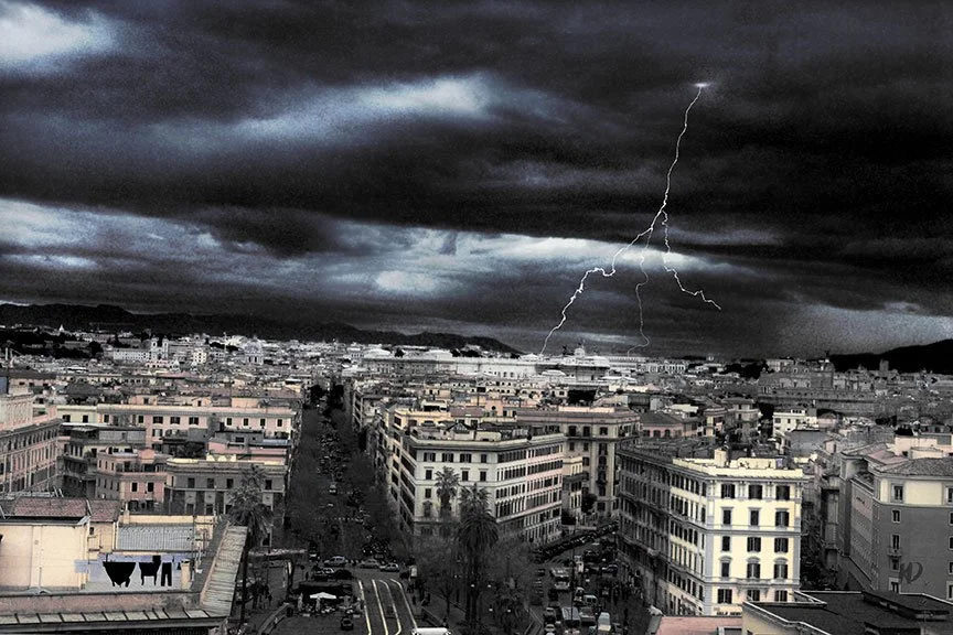 dark skies over rome