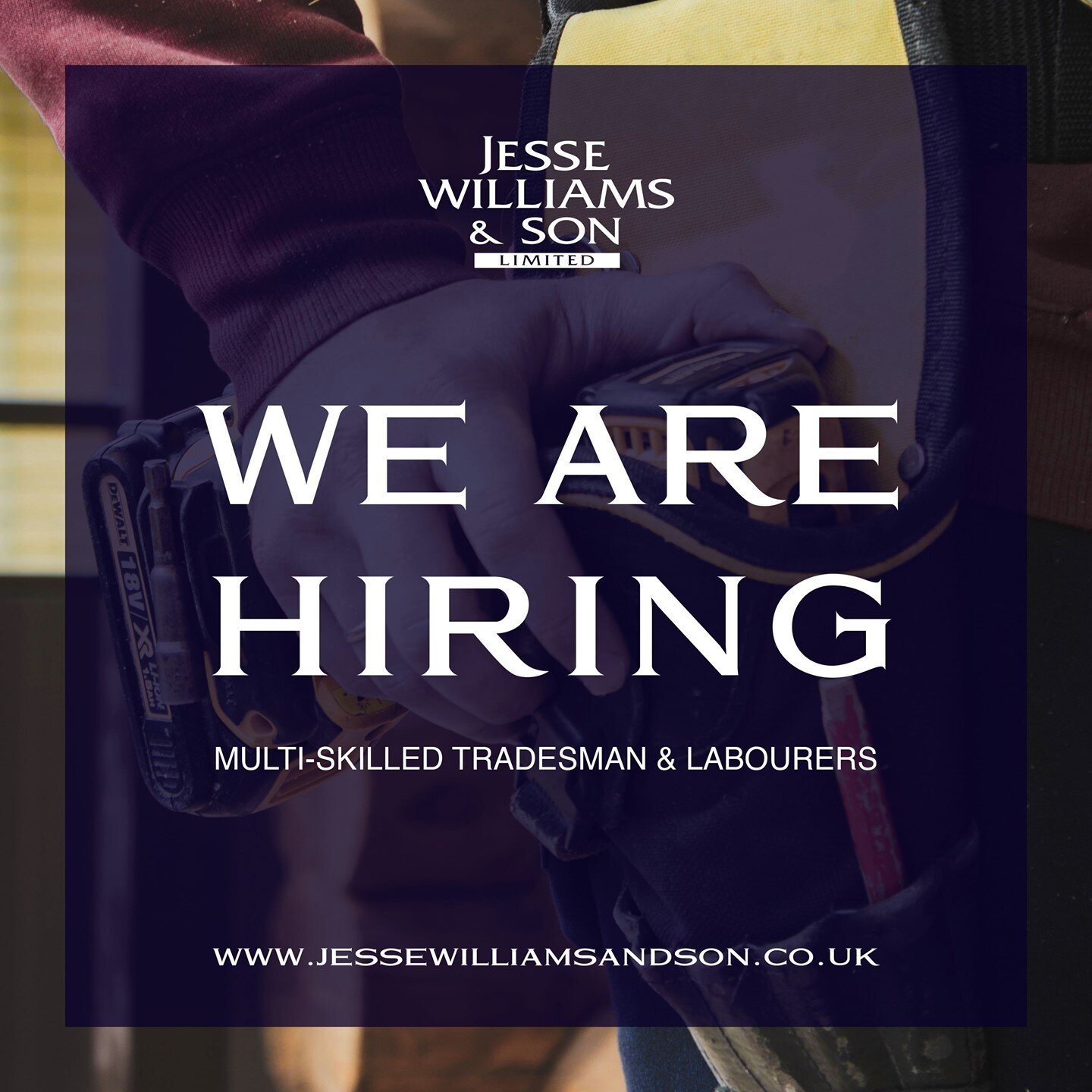 👷 &zwj;WE ARE HIRING 👷We are looking for a few experienced and reliable individuals to join our team. We work on a range of domestic &amp; commercial projects in the North Wales area. ⠀
⠀
The first position is for a multi-skilled tradesman that has