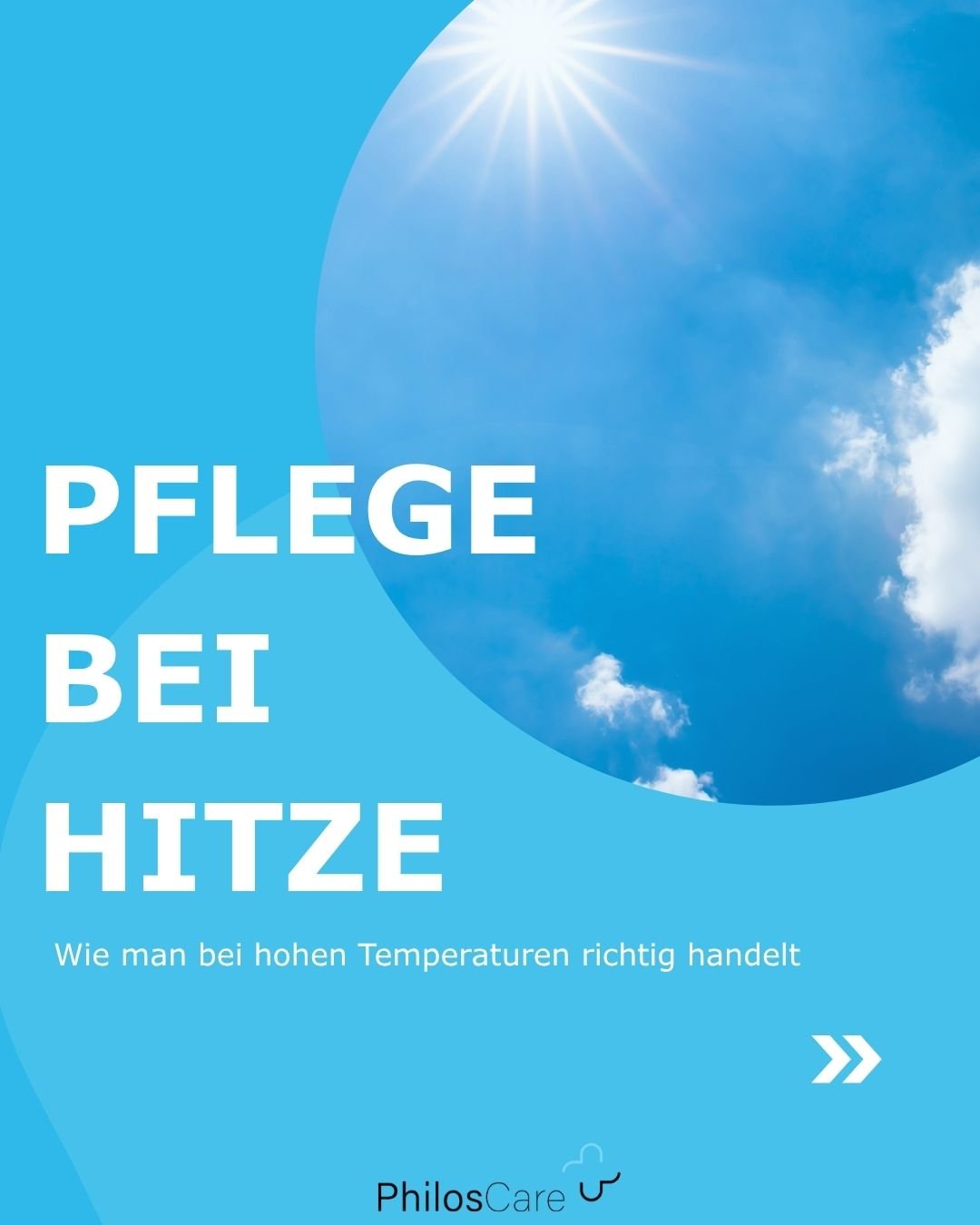 Die Tage werden hei&szlig;er, Zeit f&uuml;r Hitzeschutz in der Pflege! 
☀️Gerade in der Pflege sind jetzt Vorkehrungen wichtig: Wie du dich bei Hitze sch&uuml;tzt und welche Risiken f&uuml;r bestimmte Erkrankungen bestehen, erf&auml;hrst du in diesem