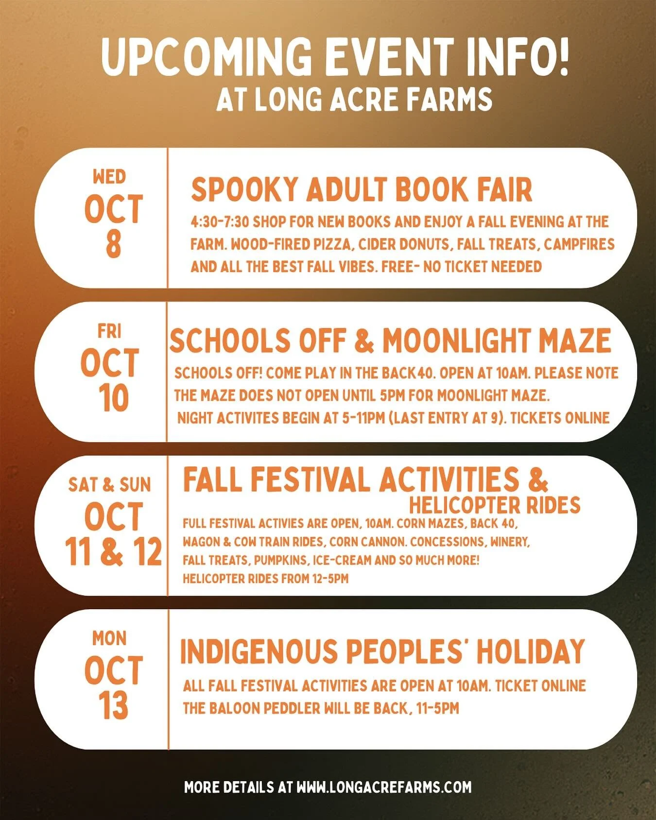 We have lots going on this week &amp; weekend!! Who&rsquo;s coming out to hang with us!?!? 

The full weekend weather looks amazing and we are ready!