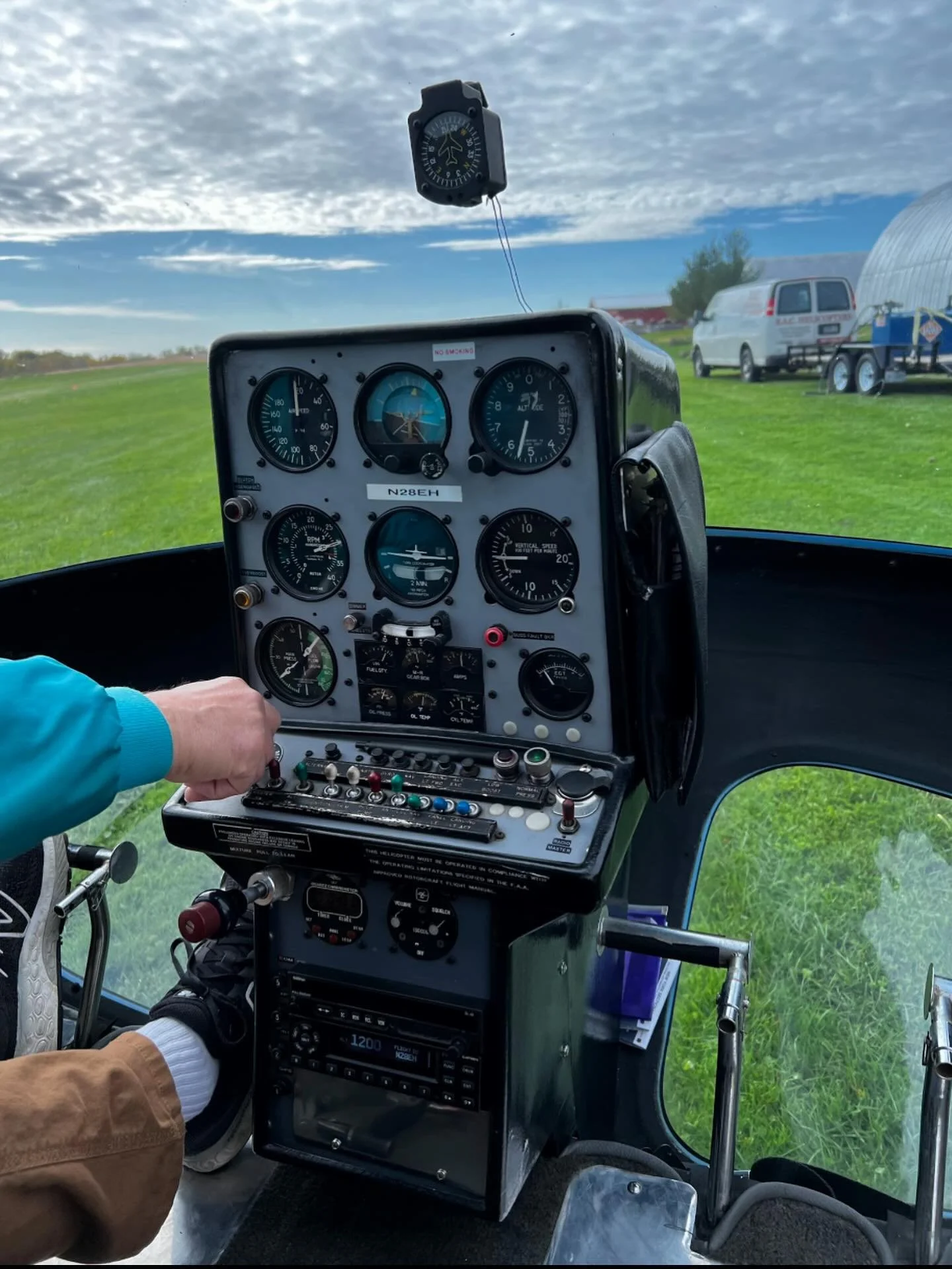 Helicopter rides are on today 10/12 until 5pm. Weather is gorgeous! First come first serve, pay pilot directly. $70 individual, $90/pair. Across the street on the airstrip!