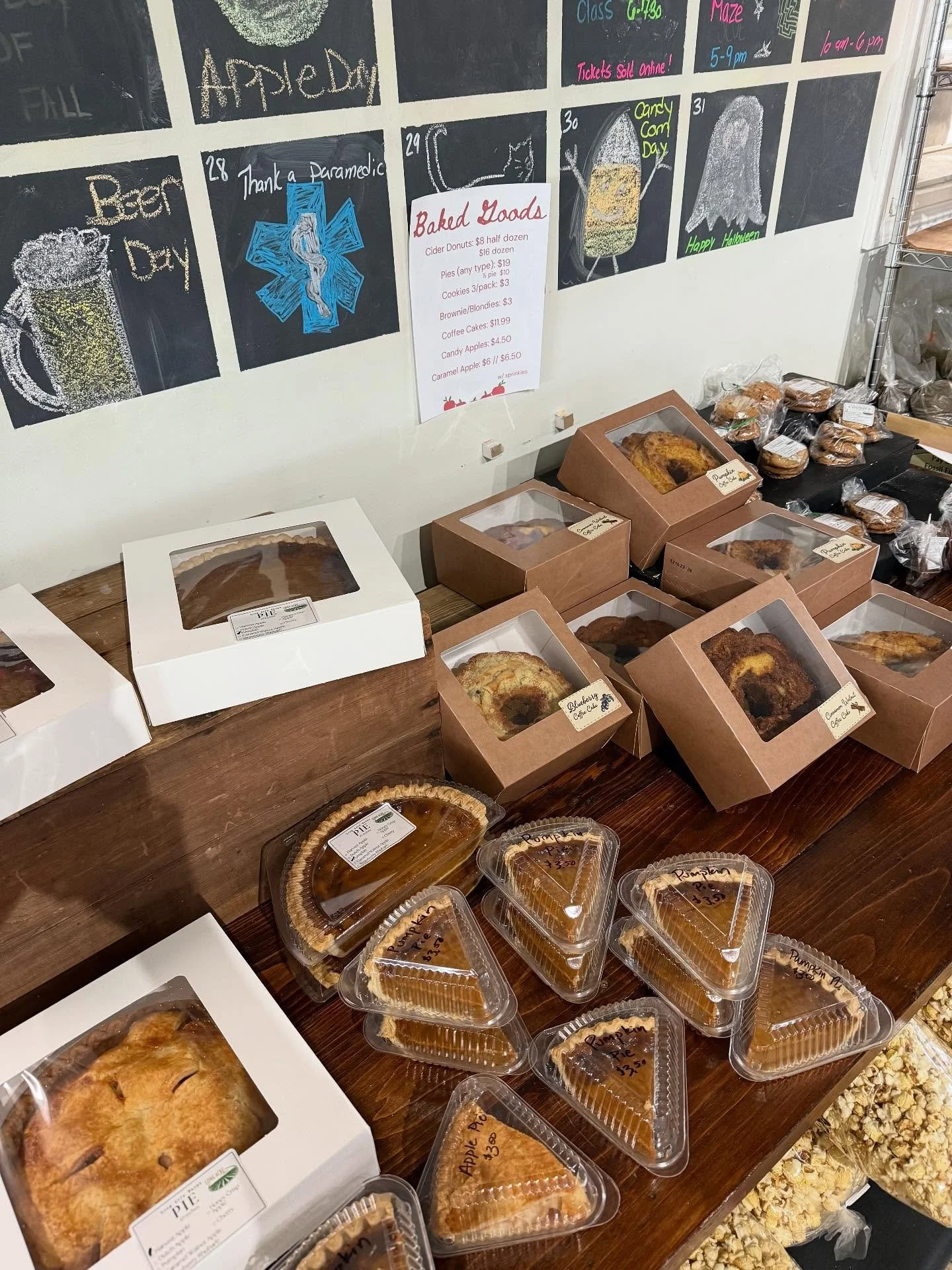 We have some extra baked goods left over from Monday. All 1/2off 👍😄