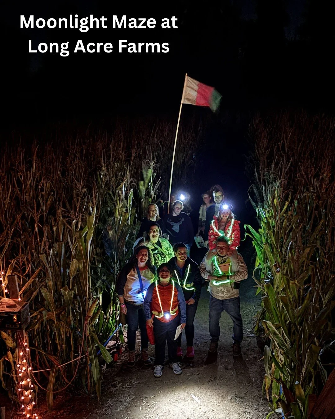 There are only 2 more Moonlight Maze nights for the season!! Don't miss out. 
This Friday, October 24th and Saturday November 1st. 
Gather your team, grab tickets online and come explore the Amazing Maize Maze at night! Don't forget a flashlight
