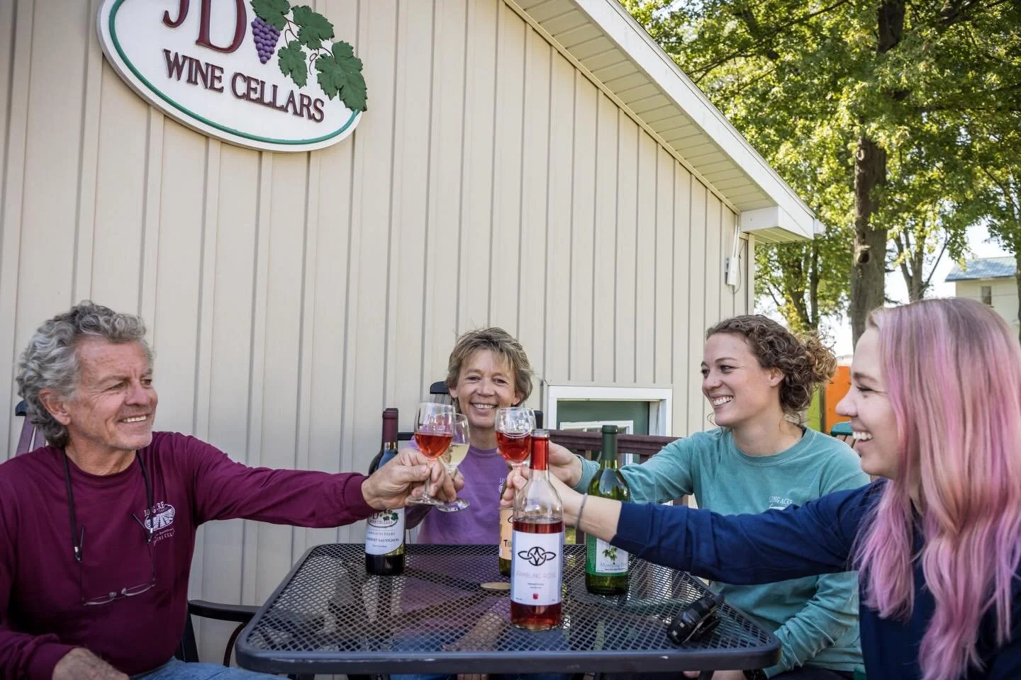 The sun is out! Winery deck is open!

Come over and relax with a tasting, glass of wine or beer.