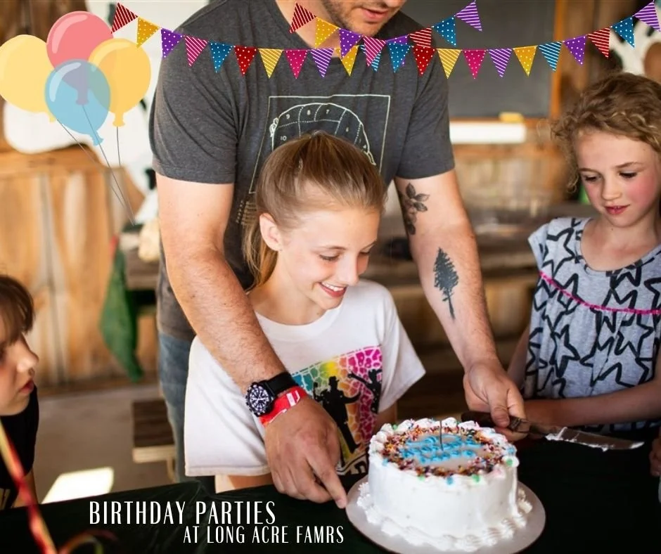 Spring and summer birthday party spots are already starting to fill up.

If you&rsquo;ve got a kiddo's birthday coming up, now is the time to lock in your date.

At Long Acre Farms, everything is set up for you- covered party space, ice cream cake, k