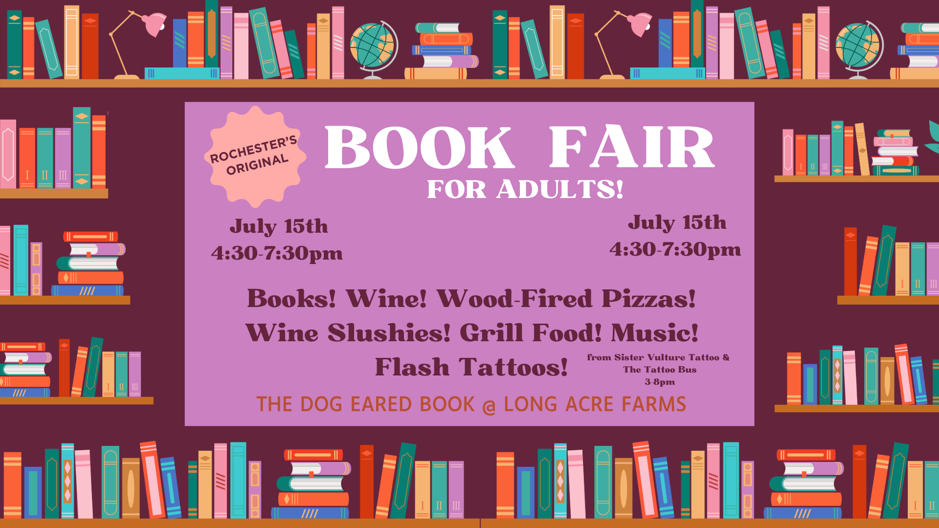 7th Annual Book Fair for Adults!