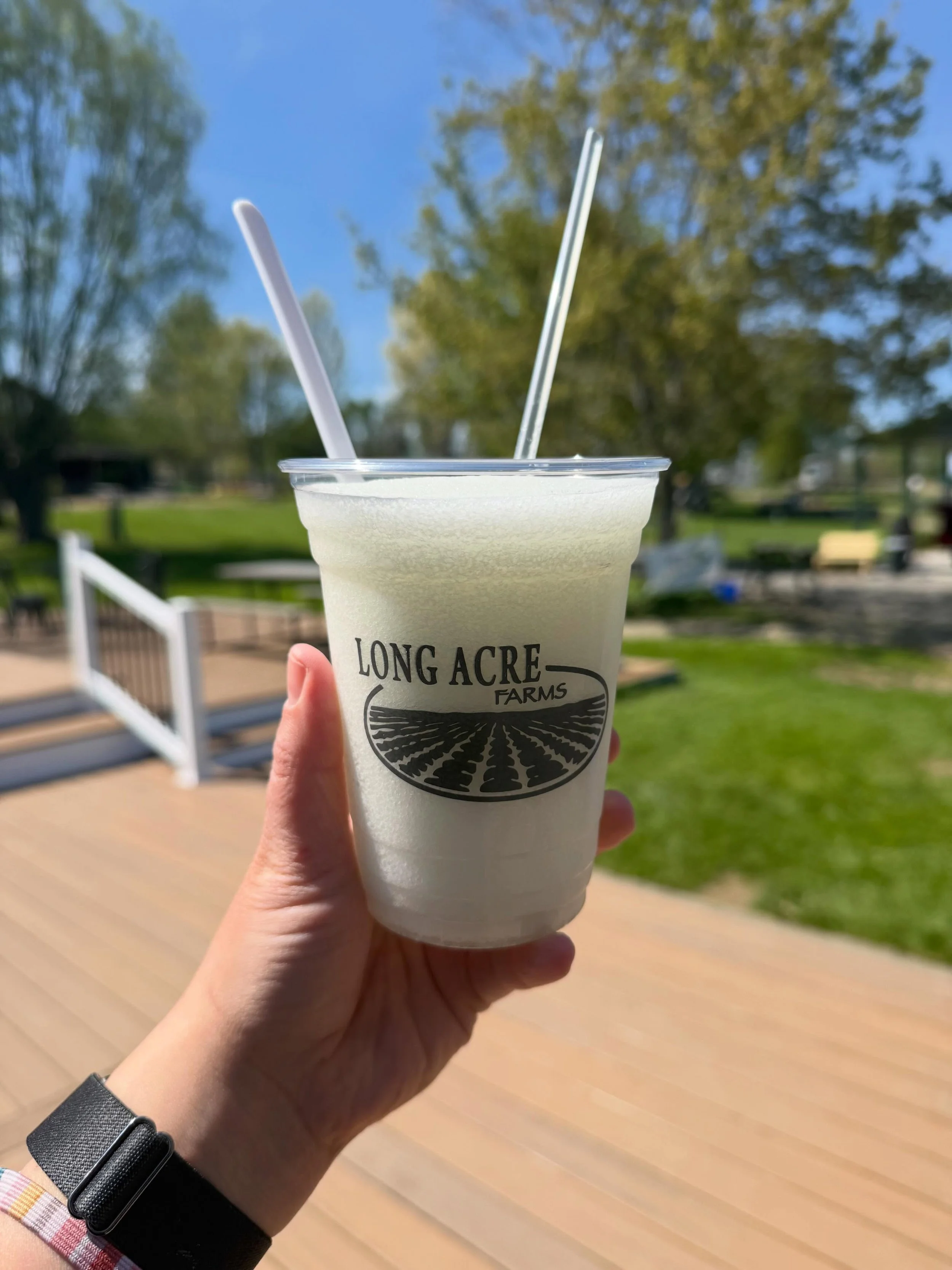 Nothing more refreshing than a lemonade slushie! 

Available at the ice cream shop. Insider tip&hellip;.order as a frosty &amp; it comes with vanilla custard