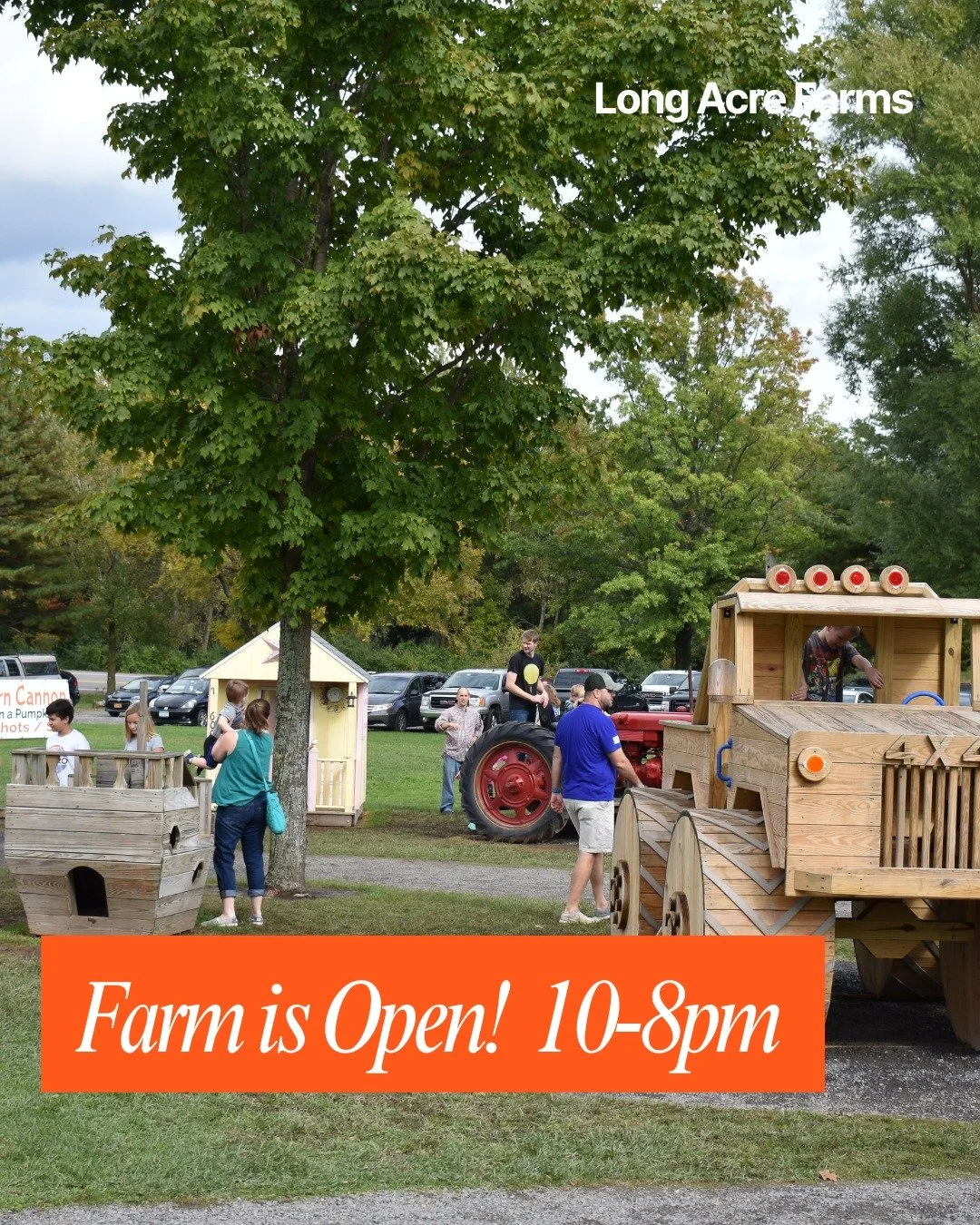 Farm Retail Shop : Ice Cream Shop : Farm Play Areas

are all open daily 10-8pm
