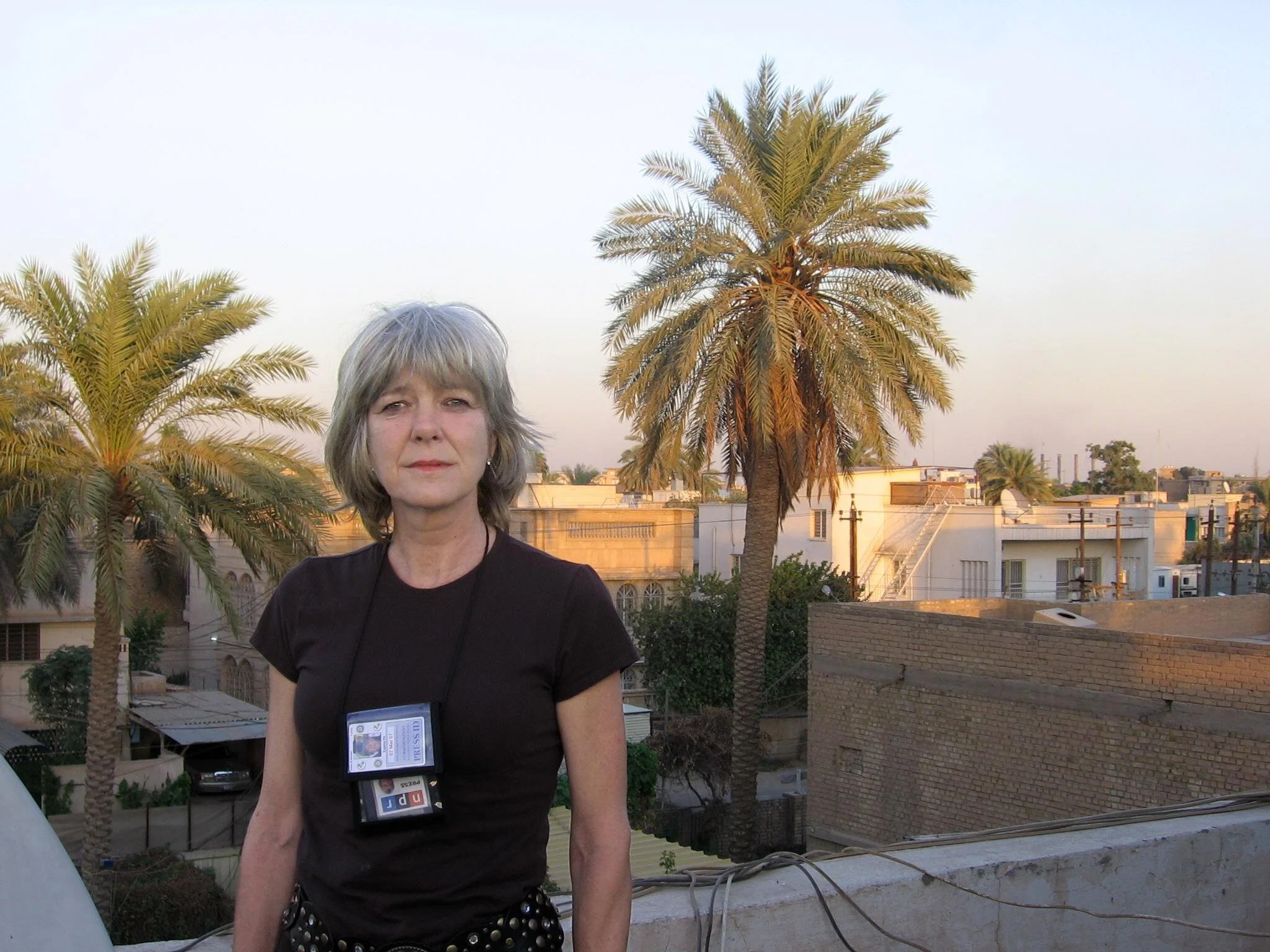 Anne Garrels in Iraq in 2006