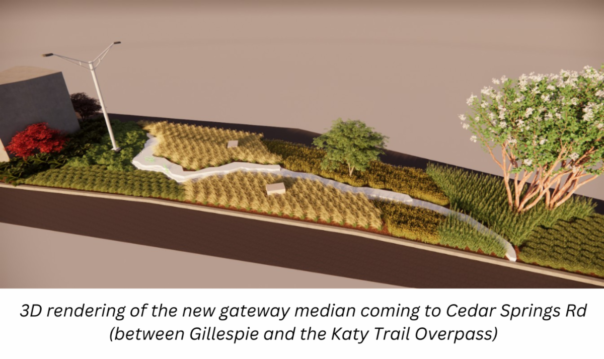 BREAKING NEWS: A New Look for the Cedar Springs Gateway Median