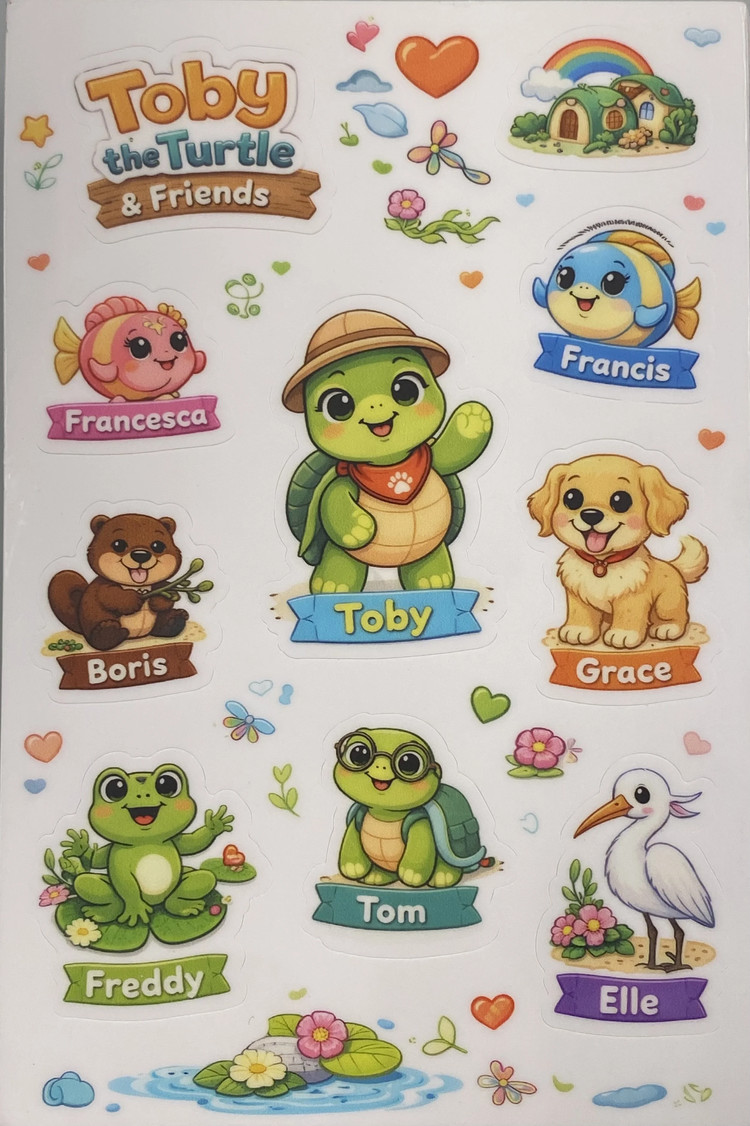 Toby The Turtle & Friends Stickers