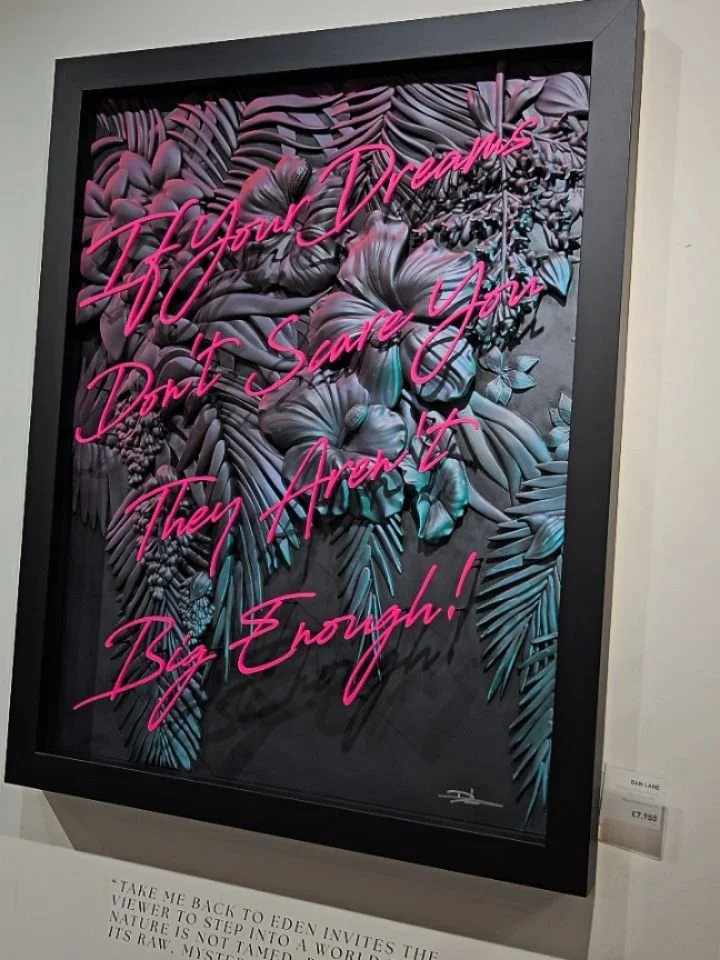 !!! New Original !!! 
One of the stand-out pieces from my latest collection of originals. "If Your Dreams Don't Scare You They Aren't Big Enough!" 
I have created a few pieces like this with inspirational quotes on them,  each of them took