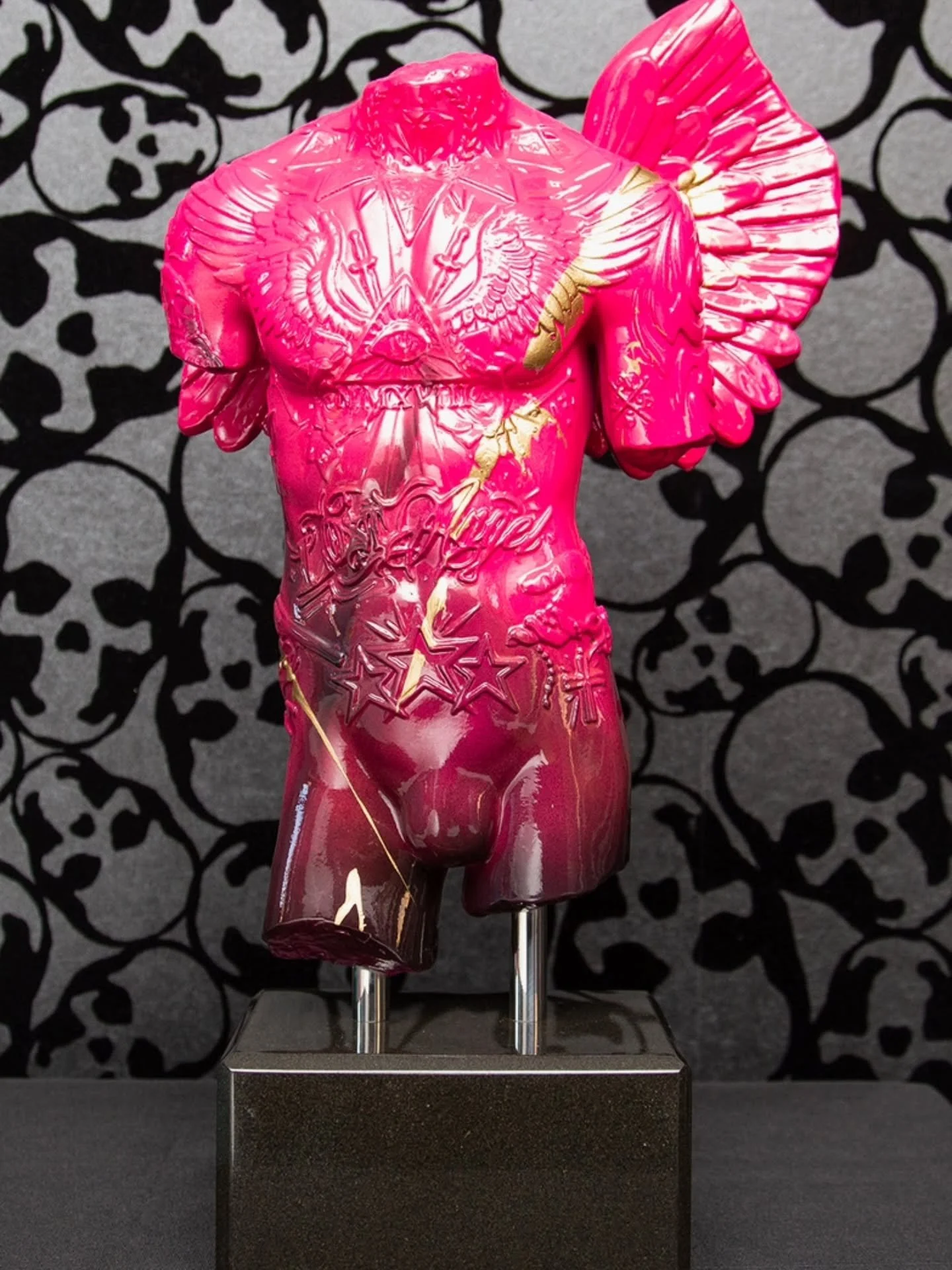 Which is your favourite?  Available now, 19 original mini torsos.  These were super popular last time and sold out within a week!  Each mini torso is unique, original and stands 40cm high on a black granite base.  They are available from Castle Fine 