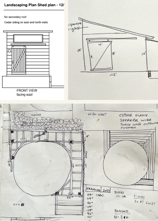 Lawson Lane Landscape Design sketches