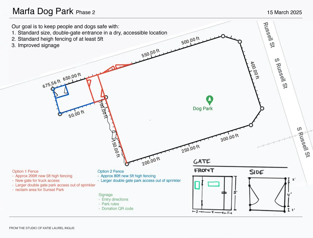 Marfa Dog Park Phase 2 Proposal