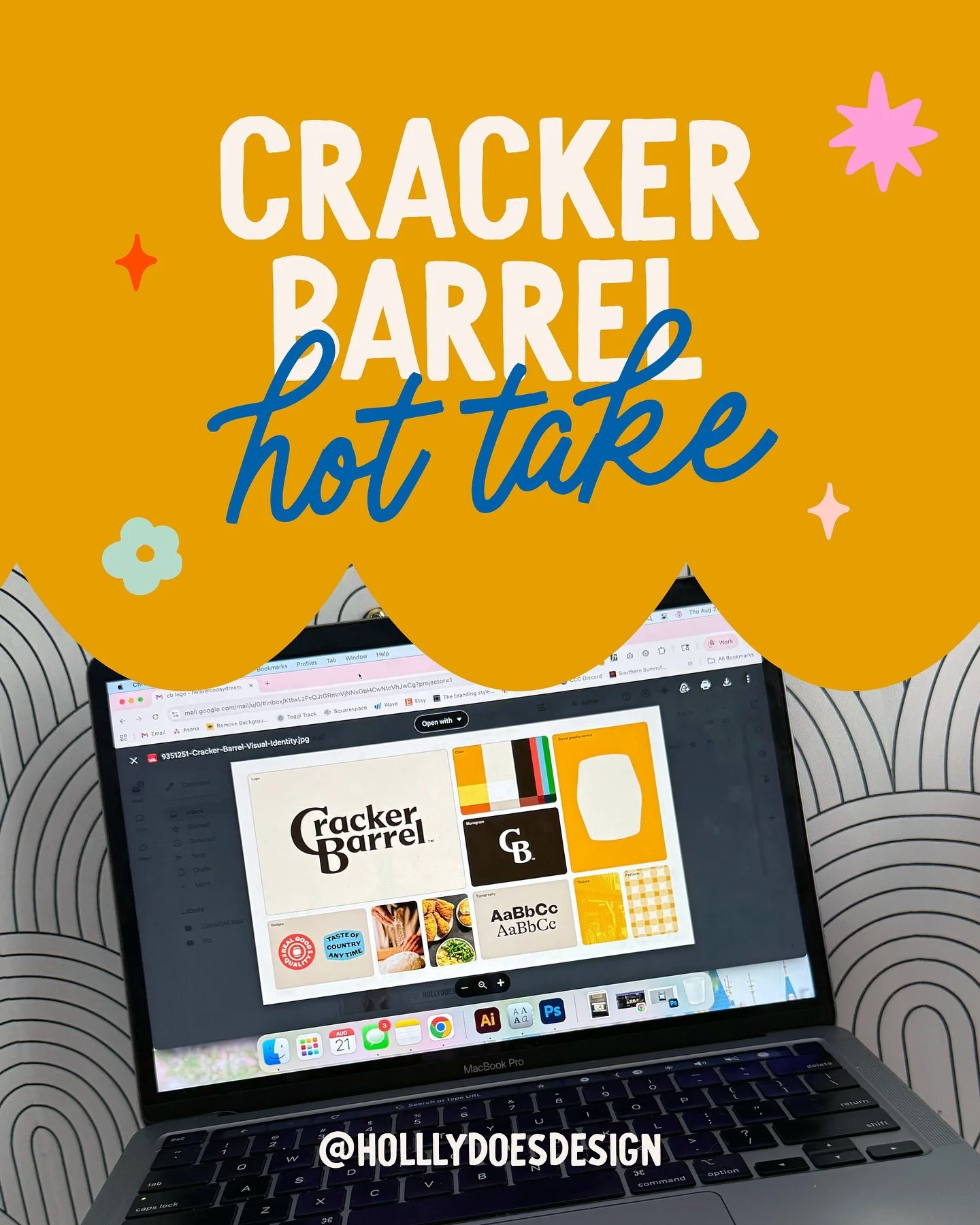 I&rsquo;m back with another hot take! Cracker Barrel just traded in its rocking chair for a sleek new look 👀

From ditching the barrel man to adding gingham patterns and playful badges, this rebrand is stirring up conversation.

Is it a bold refresh