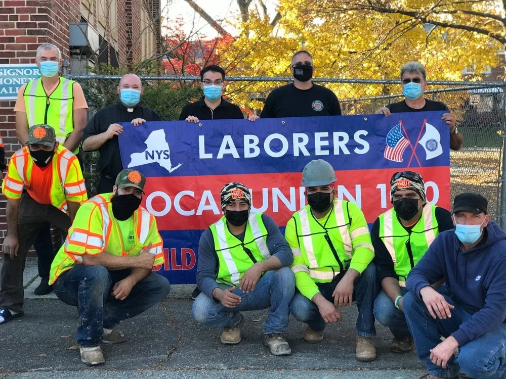 Queens Examiner - Local Union Repaves Sidewalk Near Catholic School