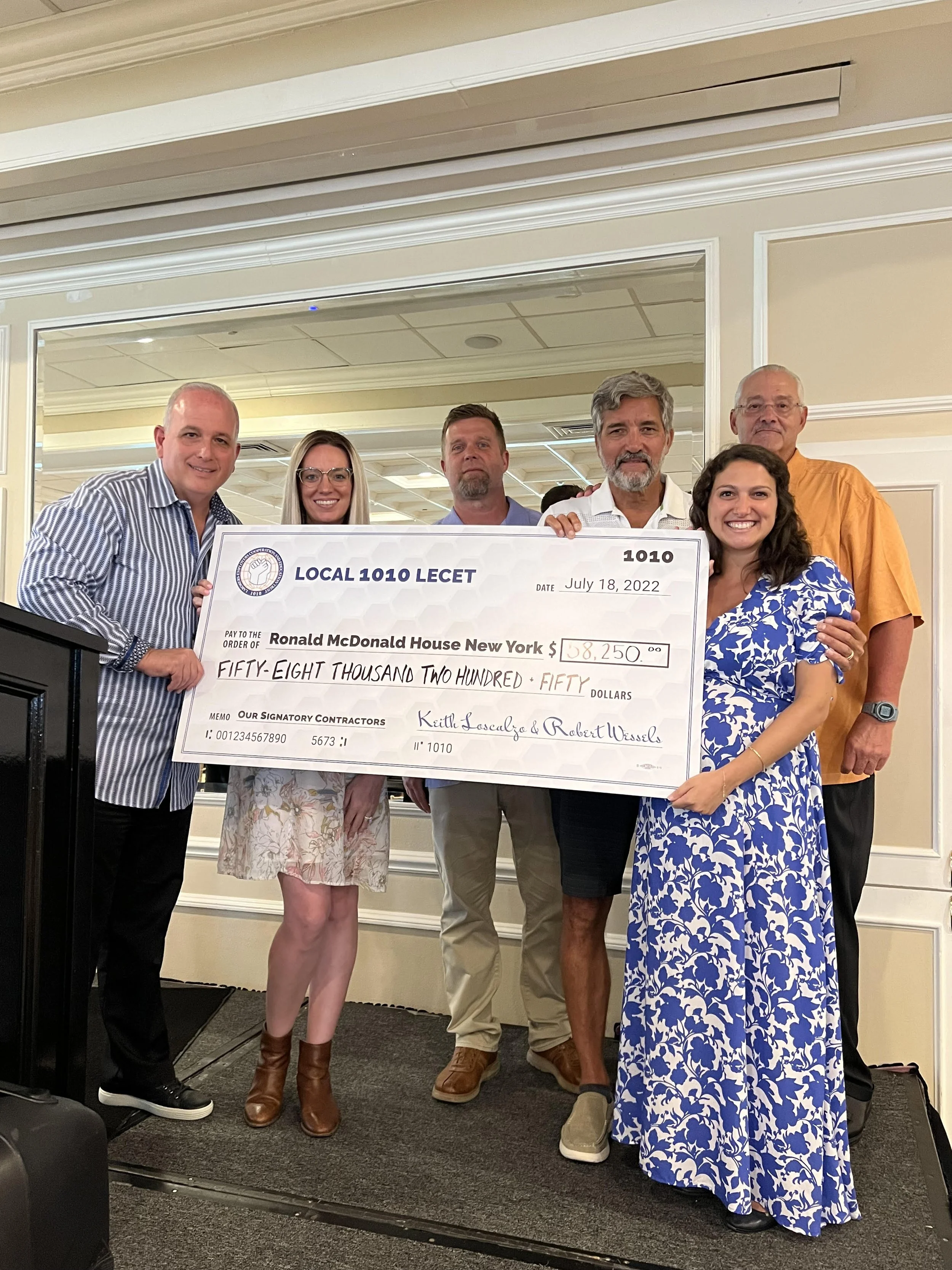 Laborers’ Local 1010 LECET hosts its first Annual Charity Outing