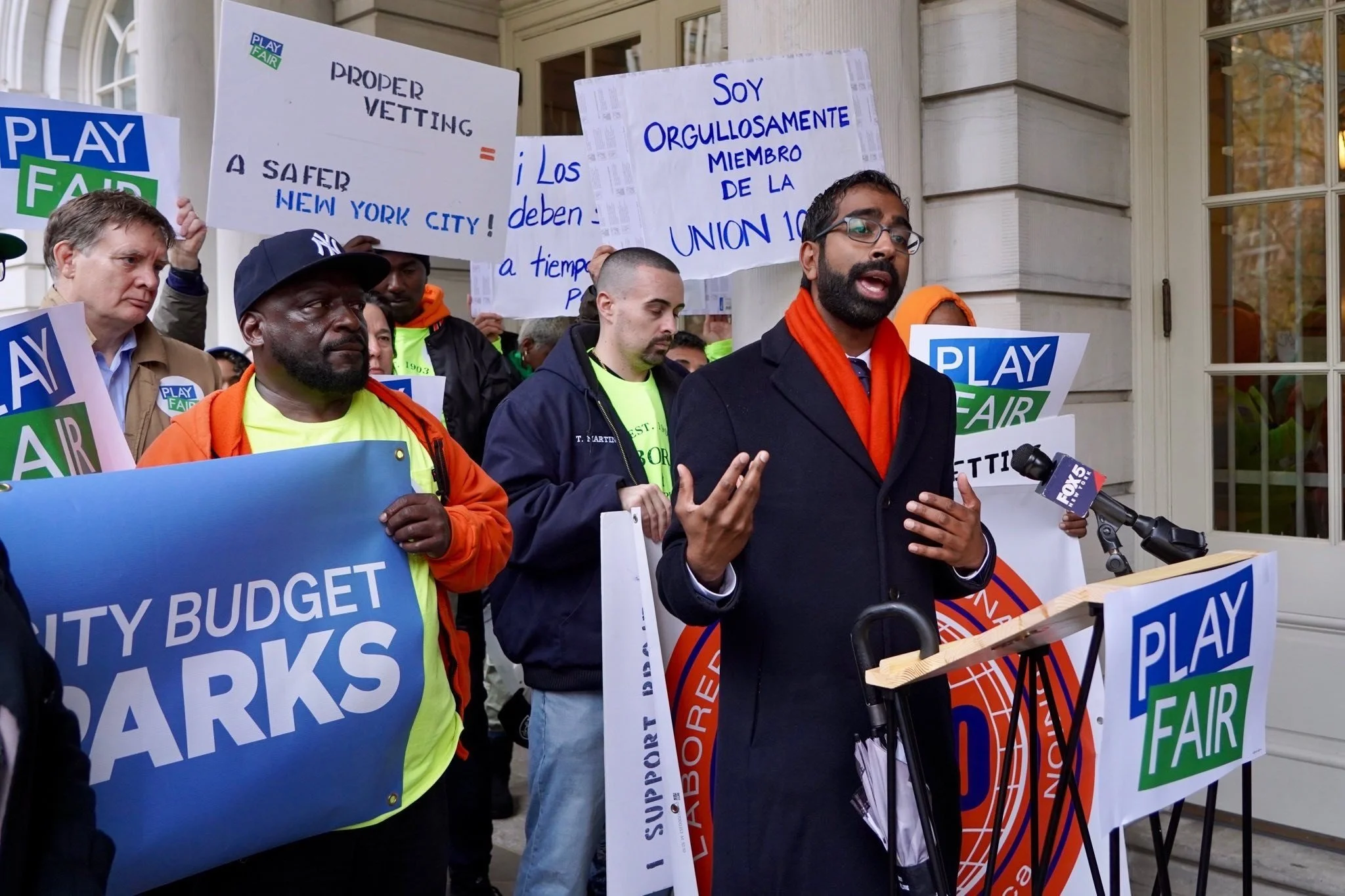 Parks Dept. Rally and Hearing with Council Member Shekar Krishnan