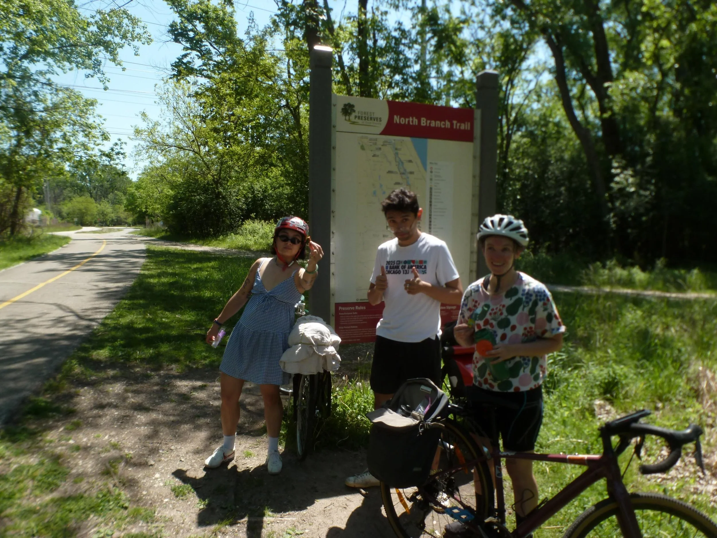 Outtakes from our Memorial Day ride to the Chicago botanical gardens! Fifty miles for the memories. ❤️☀️taken an a digital point and shoot!