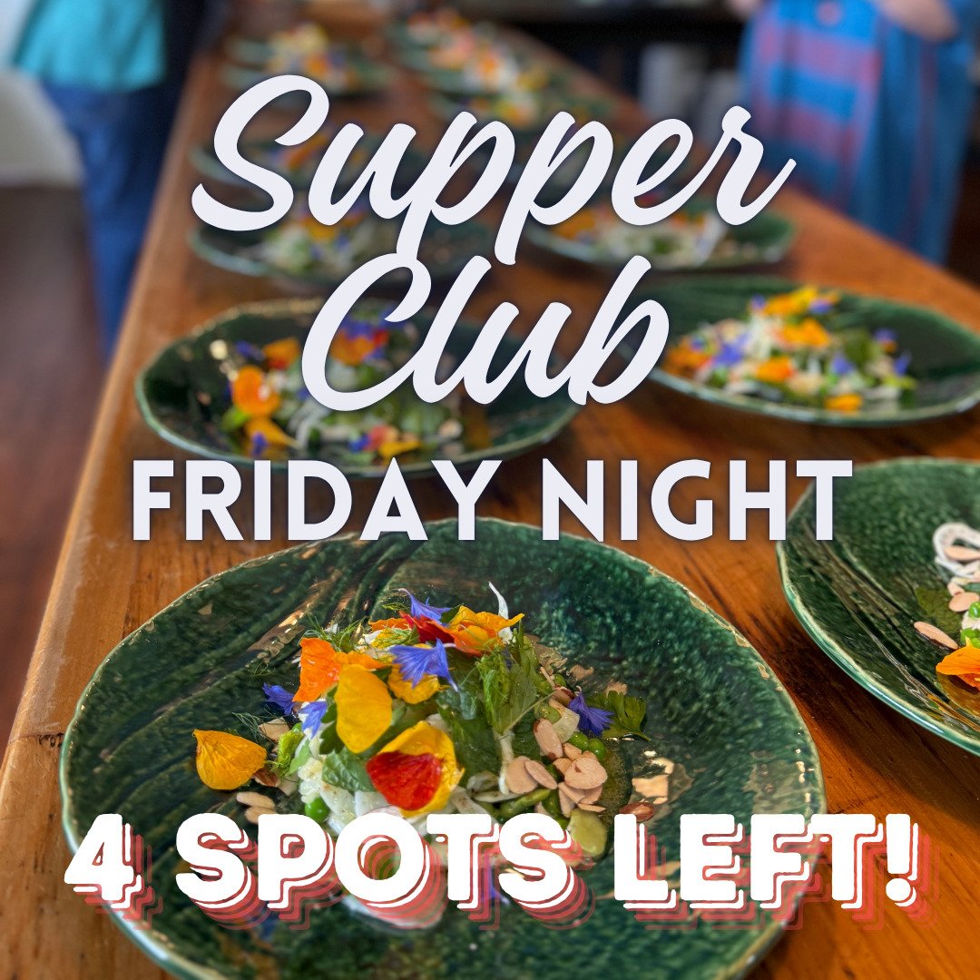 Just 4 seats left for tomorrow night!

We&rsquo;re putting the finishing touches on tomorrow&rsquo;s supper club menu. We like to keep our trust-the-chef, 3 course menus a surprise - but to give you a hint, we have line-caught snapper, venison, free-