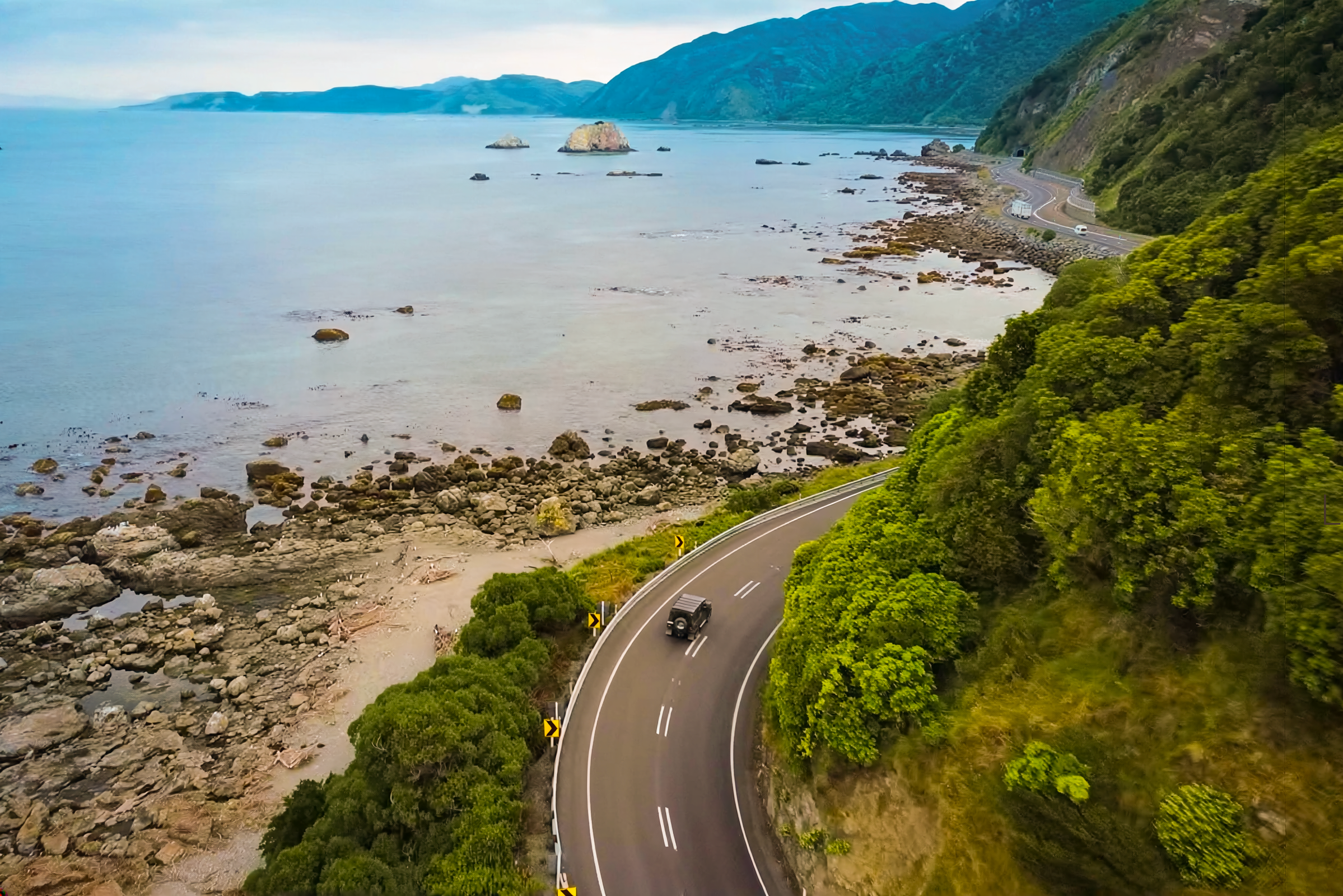 The Hapuku Kitchen culinary vehicle on State Highway 1