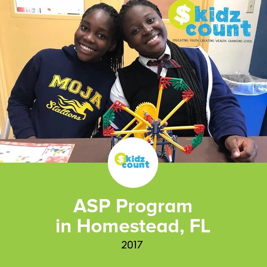 #ThrowBackThursday 

2017 ASP Program (4th and 5th graders in Homestead, FL) Having a blast learning about budgeting and STEM