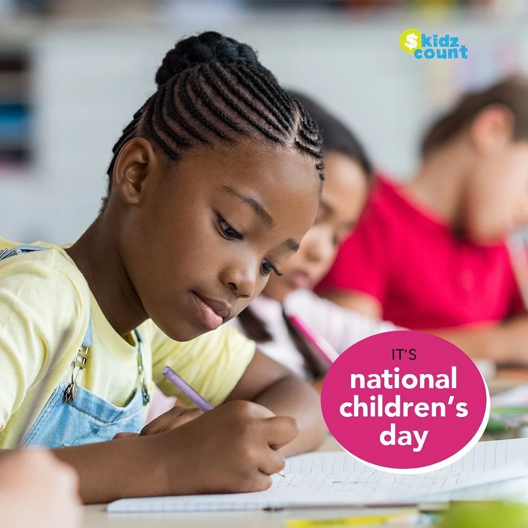 Happy National Childrens Day!! 

Each and everyday, our goal is to invest in our children&rsquo;s future, improve their money mindset and create a healthier safer world. 

Today is a great day to spend time with kids in and outside of your families. 