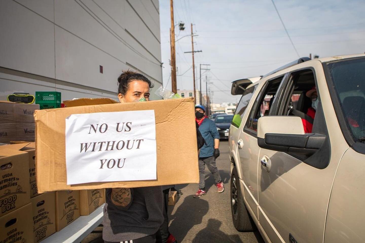 Thank you all for continuing to support our  Labor of love, No Us Without You LA. We&rsquo;re grateful that you care as much as we do! 

The 1,600 families we serve every week will never go hungry as long as we work together. 

$33 feeds a family of 