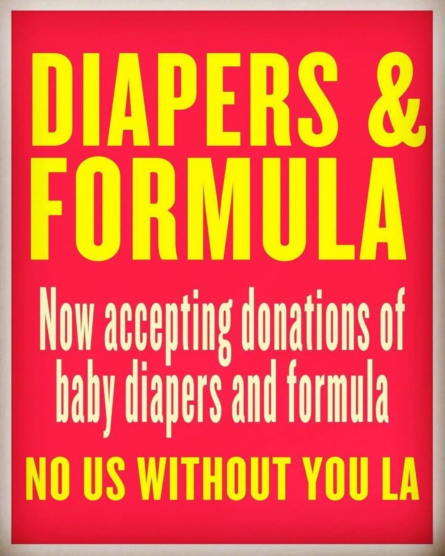 Please help!
We&rsquo;d love if you&rsquo;d could sponsor a family with small children. 
There&rsquo;s an urgent need for baby formula, diapers and wipes for families in our program. 

Please DM us for more information on how to donate directly via o