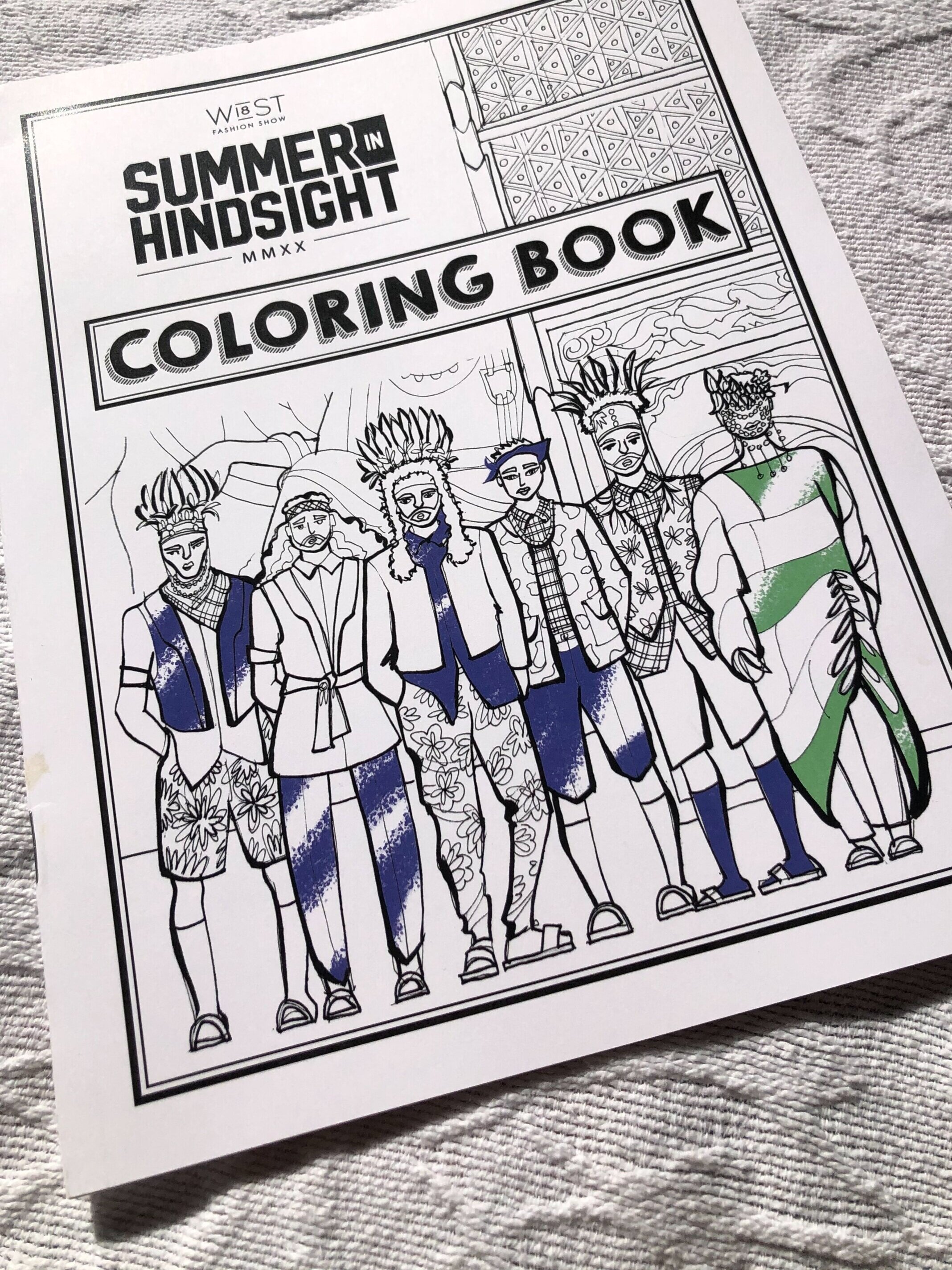 I made a custom coloring book for a fashion show that turned into a movie! These were used in the swag bag that was given away at the movie premiere. I think it is a unique way to have your special event captured. Contact me for pricing and details f