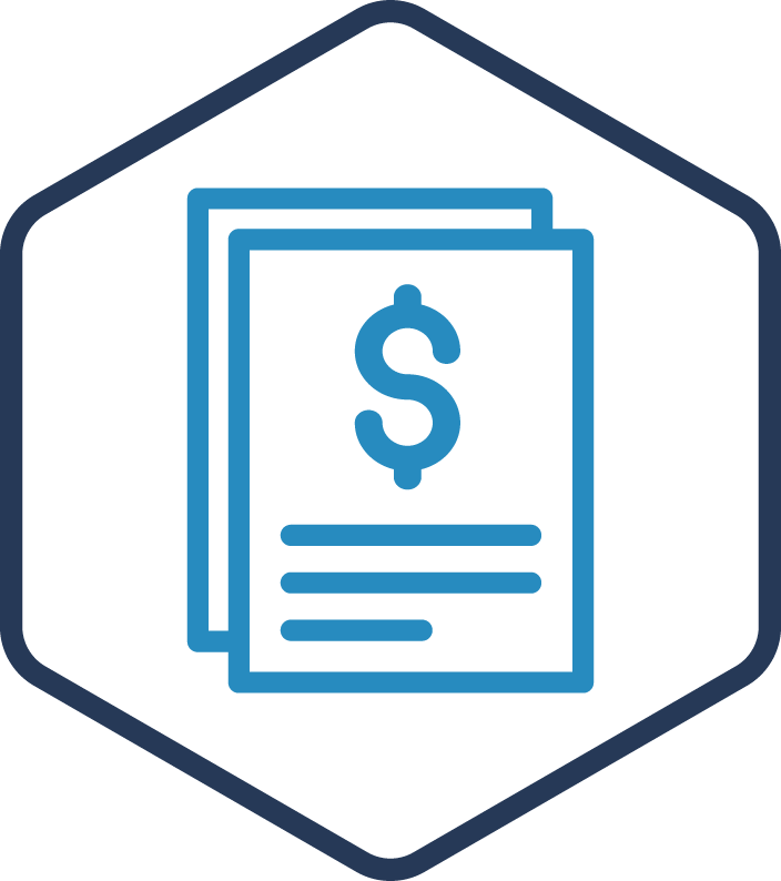 Land acquisition dollar sign icon