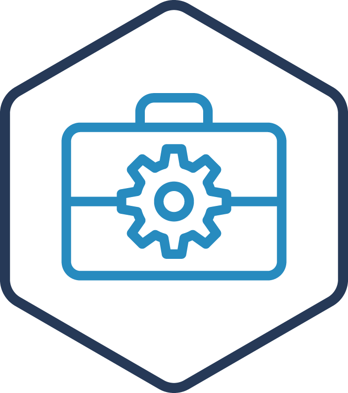 City approval briefcase icon