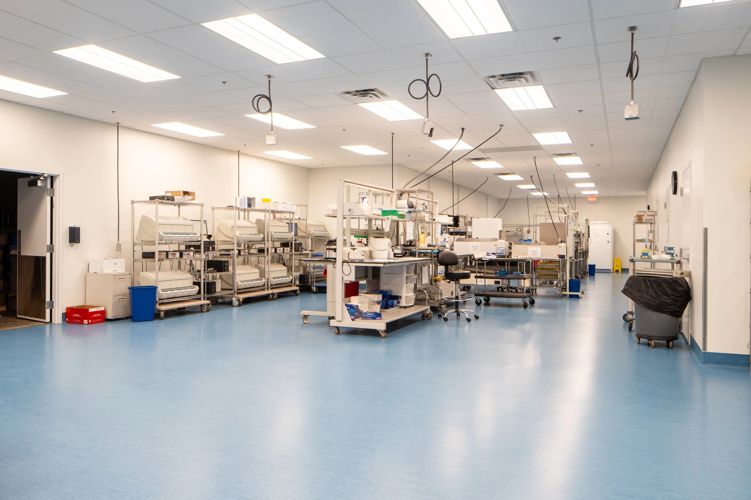 G4 Construction Management completed this light commercial production facility with durable flooring, organized workstations, and specialized equipment connections.