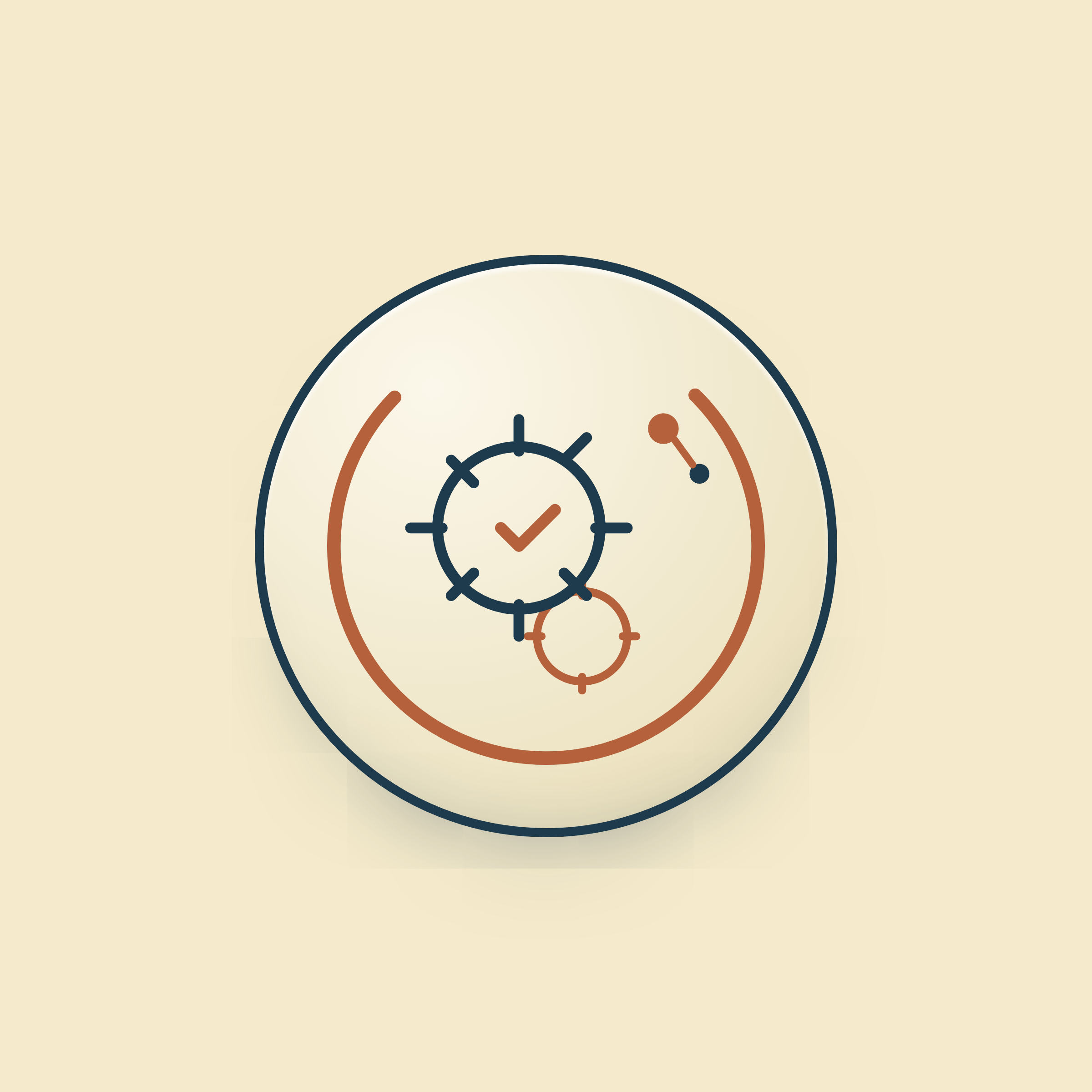 Close-up of a modern, analog clock face with black hour and minute hands, red second hand, and minimalistic design on a light background.
