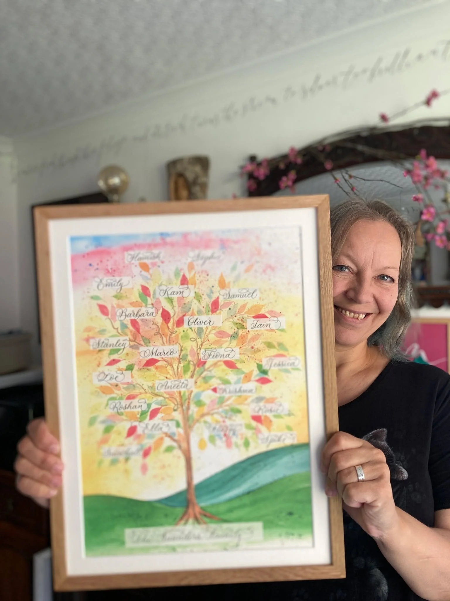 It's so EASY to order a bespoke family tree! Look - I know it's not a 'normal' gift, but it's super thoughtful and I've been selling modern family tree art for ten years now. I've got you - there's a simple form to fill out with up to 25 names, then 