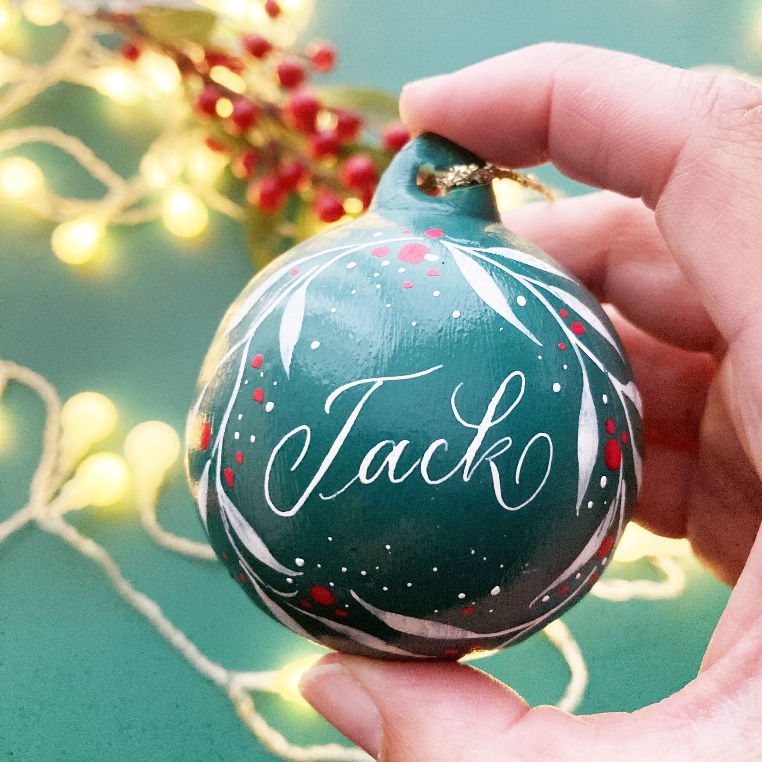 Personalised baubles, Christmas trinkets and the fairy - not angel - on the tree!