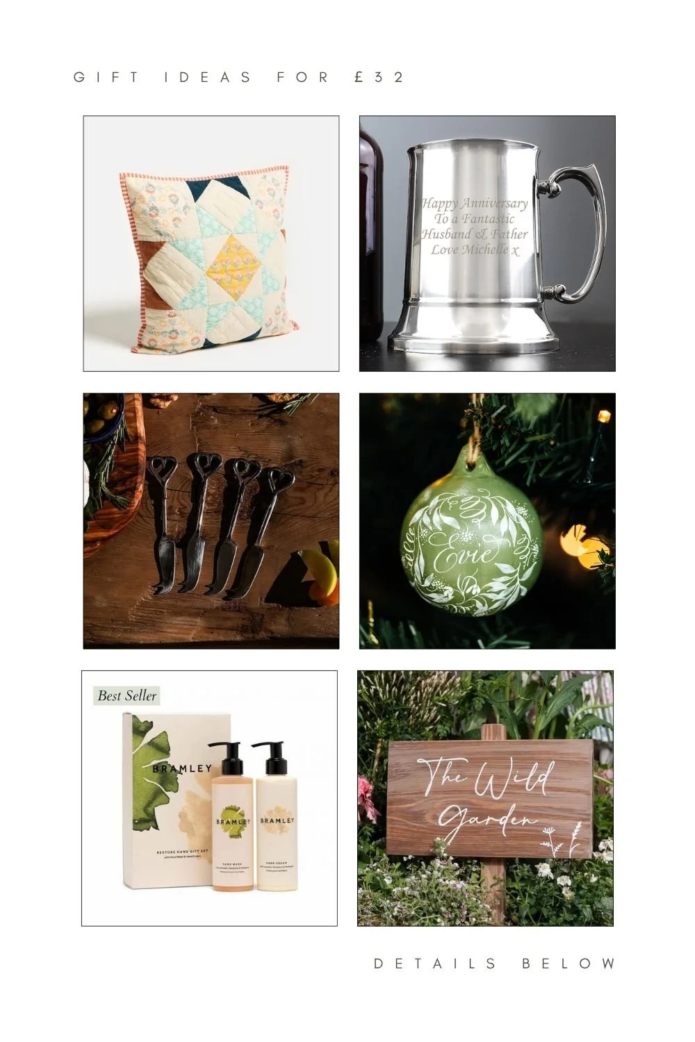 A selection of Christmas gift ideas for £32